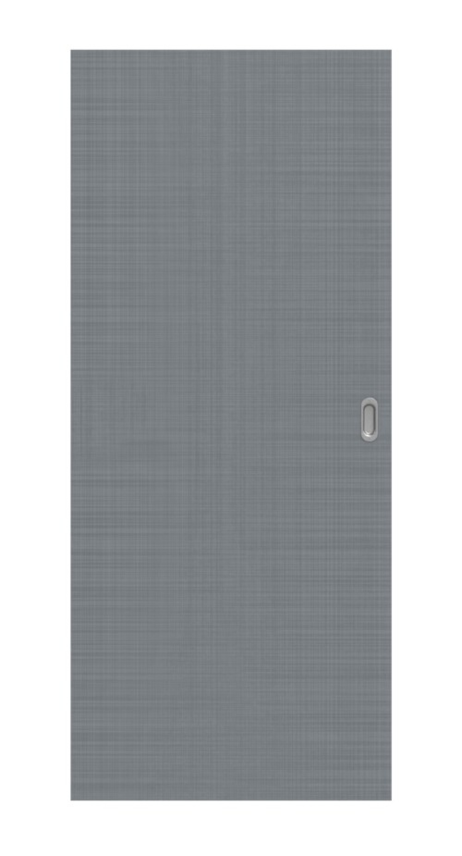 Frontansicht drzwi przesuwnych Cotton like Hygge Szary Basic - Huga