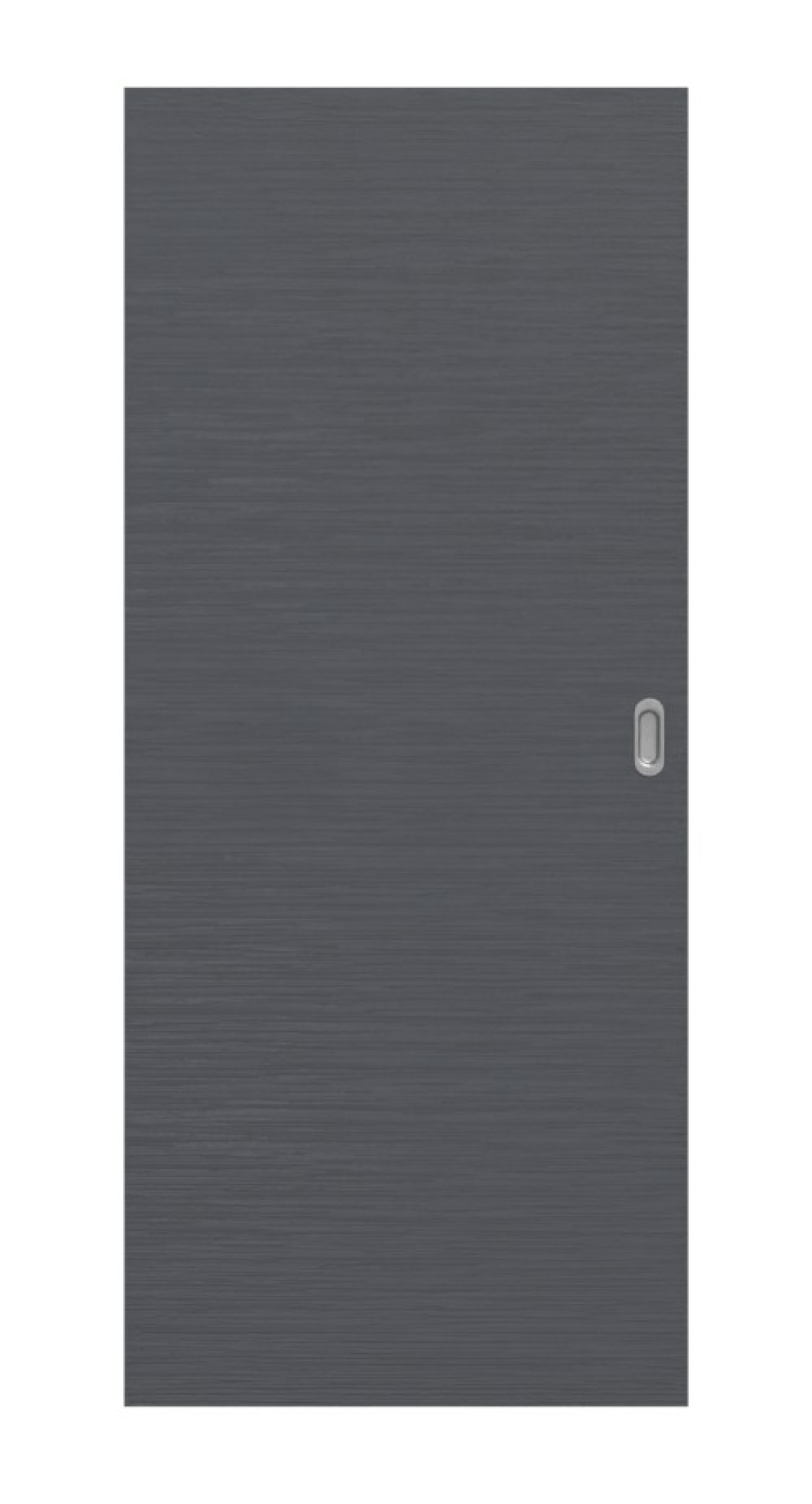 Frontansicht drzwi przesuwnych Strukturiert Anthrazit Basic - Huga