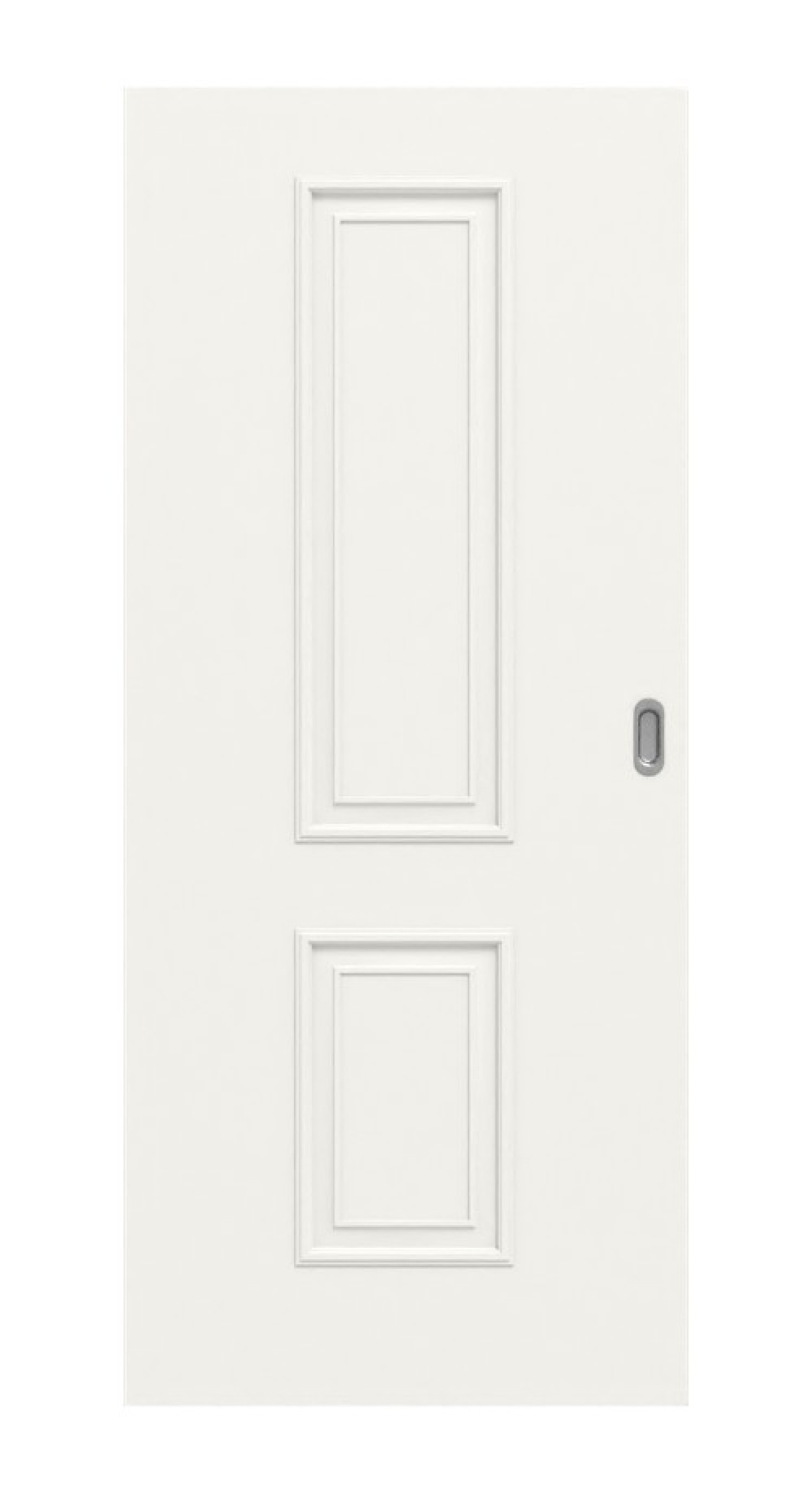 Frontansicht drzwi przesuwnych Landhaus 5 Classic Białe - Huga