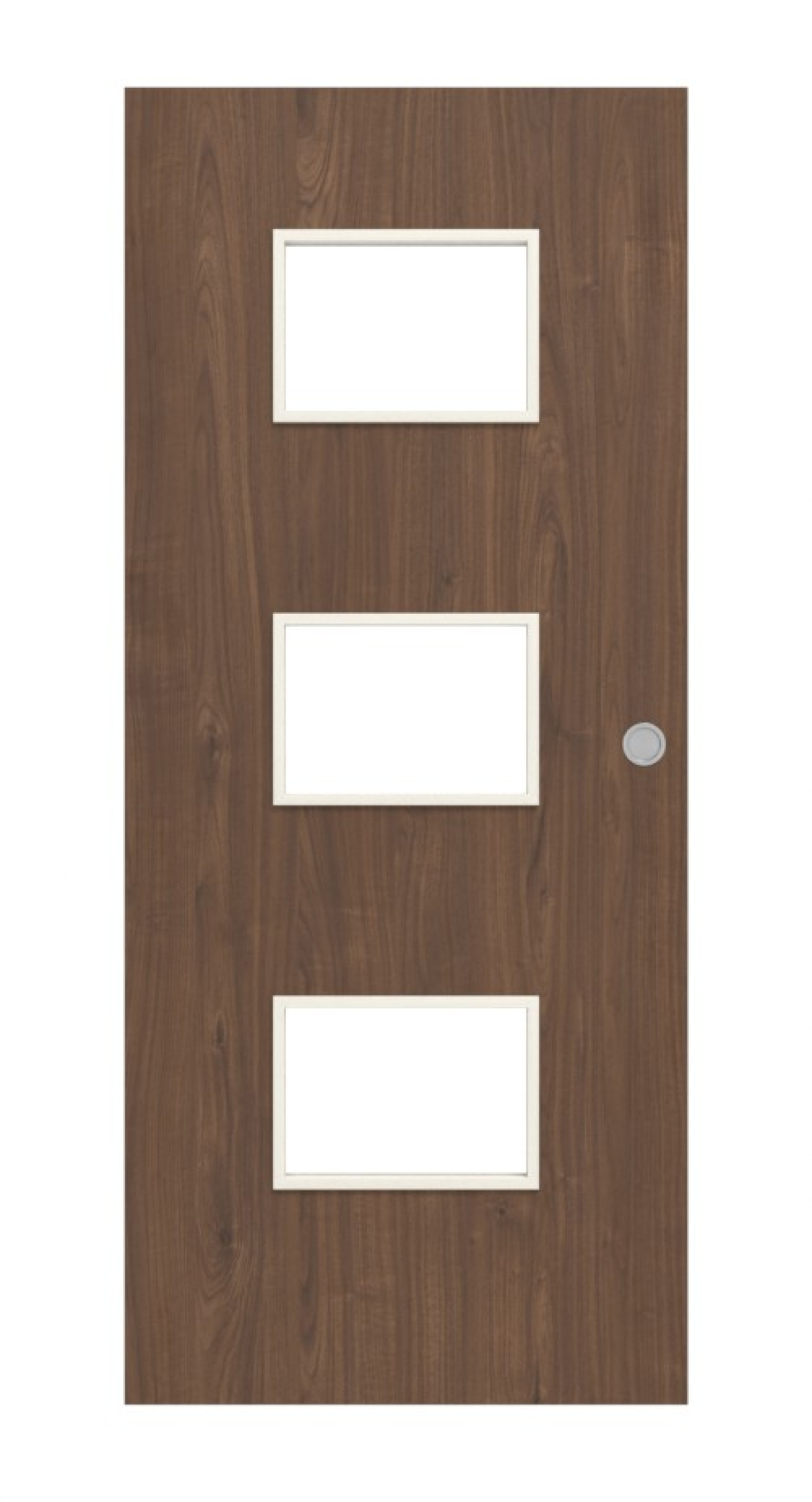 Widok frontowy drzwi przesuwnych WESTAG Nussbaum Trentino NU 717 Portalit CPL z przeszkleniem LA-3Q