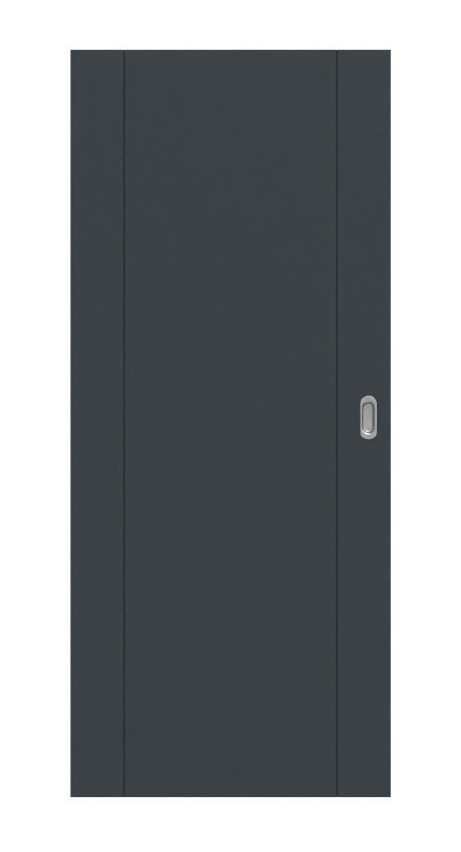 Frontansicht drzwi przesuwnych Signum 16 Basic Lack Anthrazit RAL 7016 - Huga