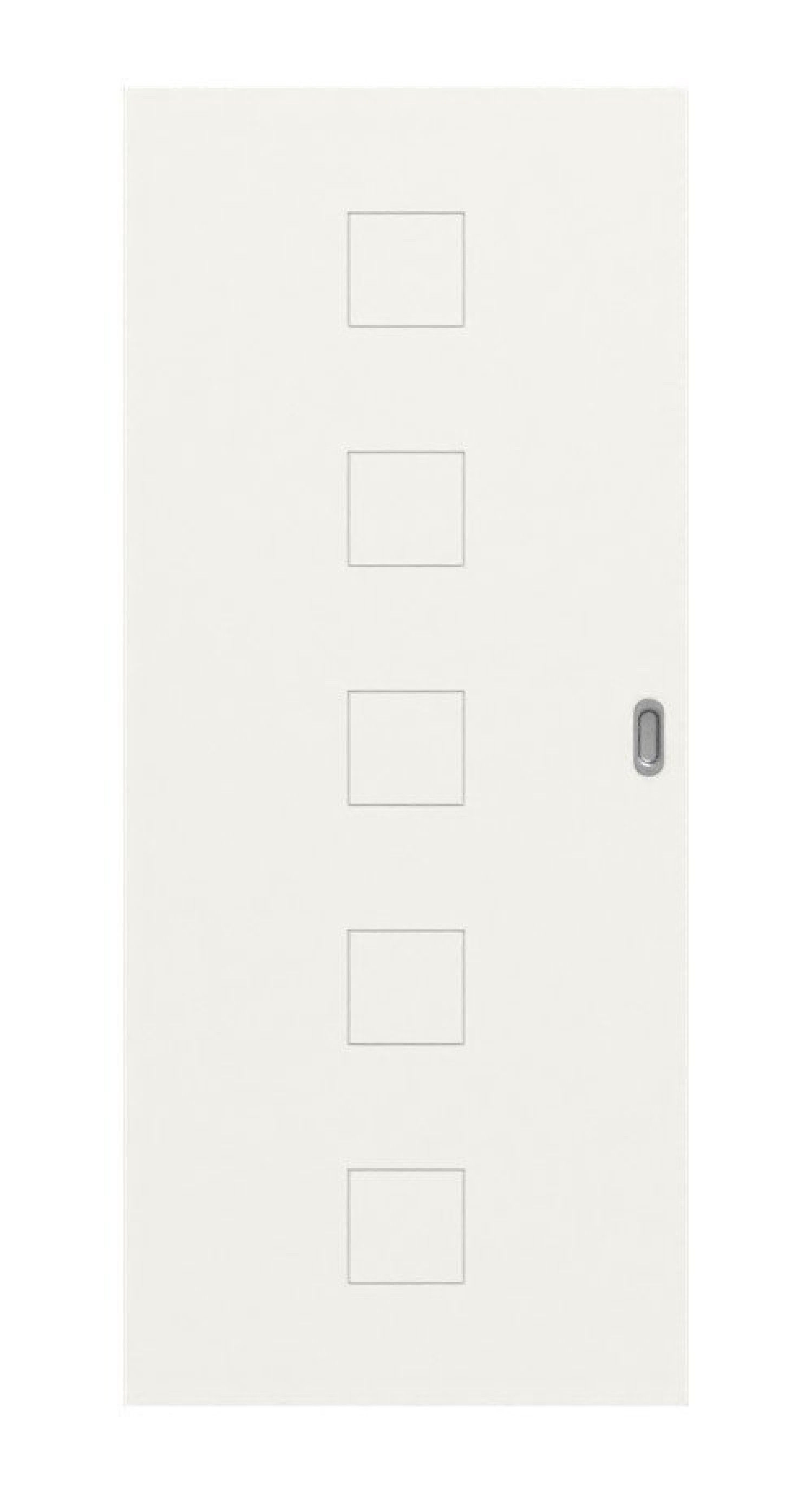 HÖRMANN Drzwi przesuwne Groove 19 Białe lakierowane DesignLine