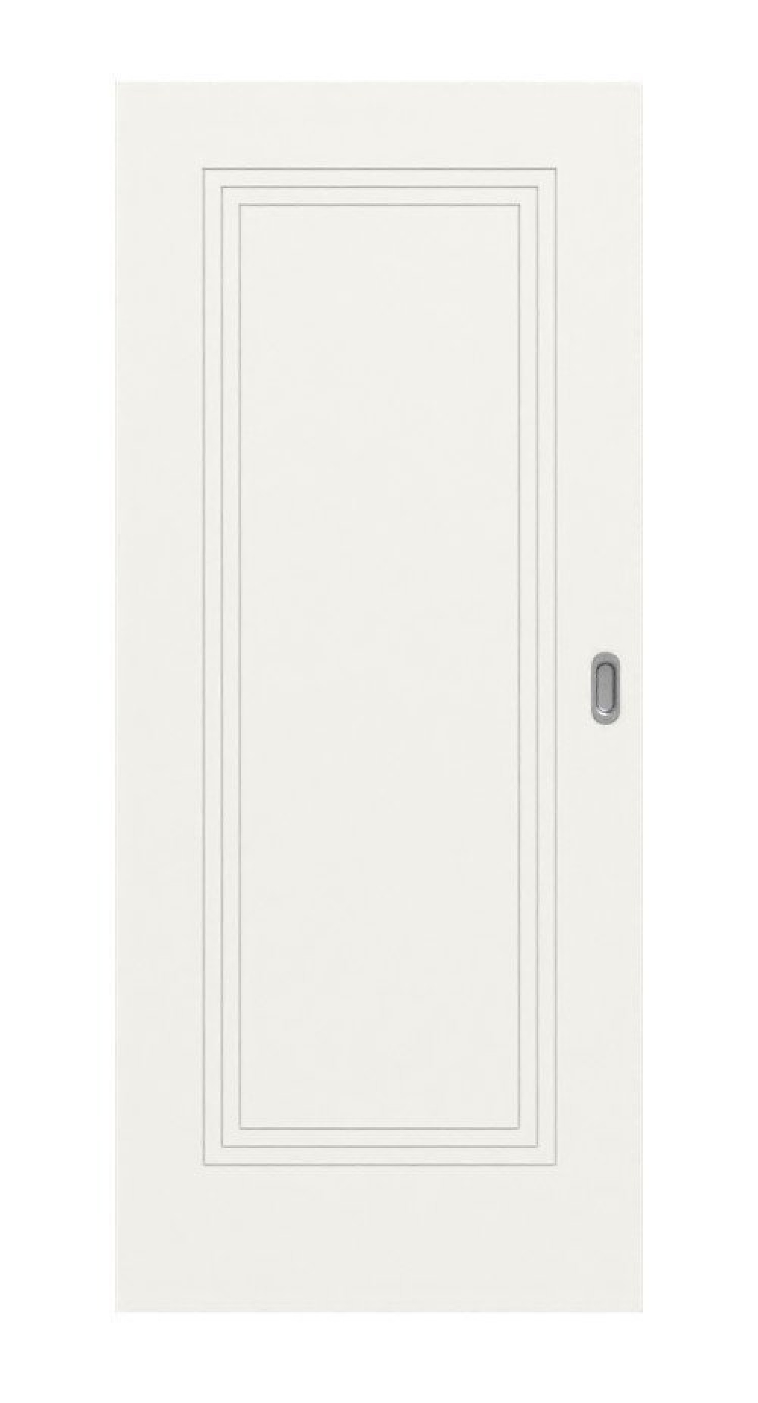 HÖRMANN Drzwi przesuwne Groove 21 Białe lakierowane DesignLine