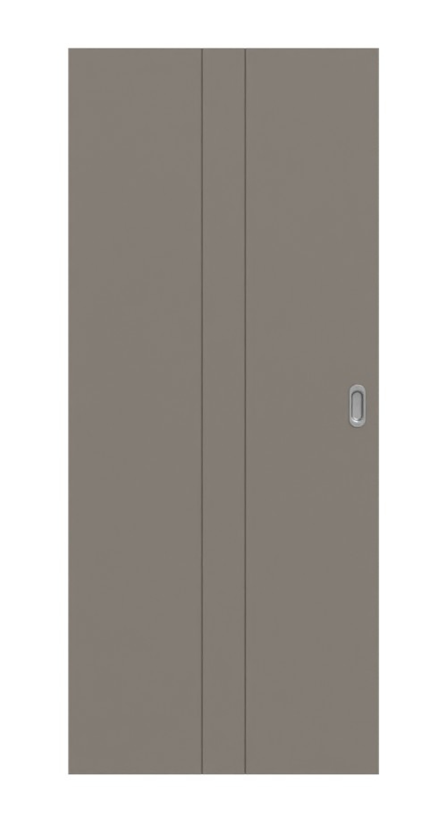 Frontansicht Signum 23 Basic Lack Taupe RAL 7048 Schiebetür - Huga