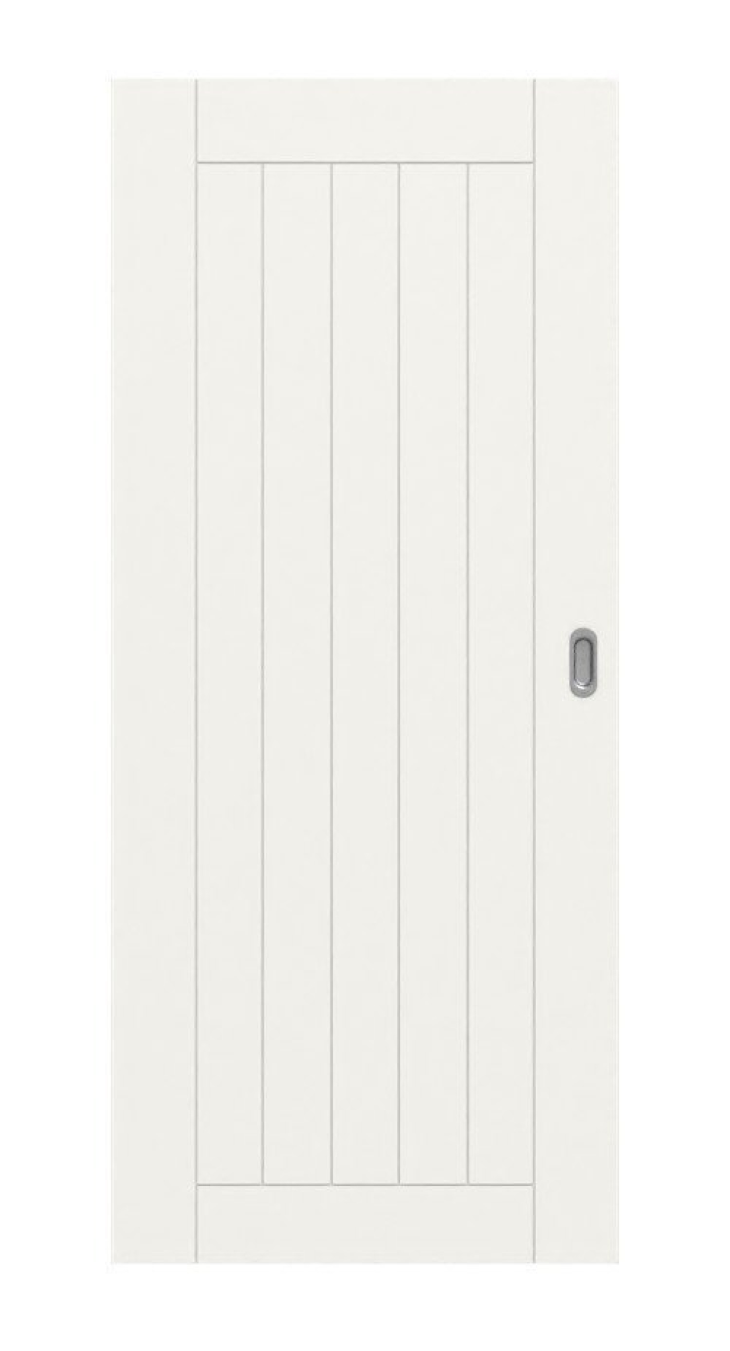 HÖRMANN Drzwi przesuwne Groove 54 Białe lakierowane DesignLine