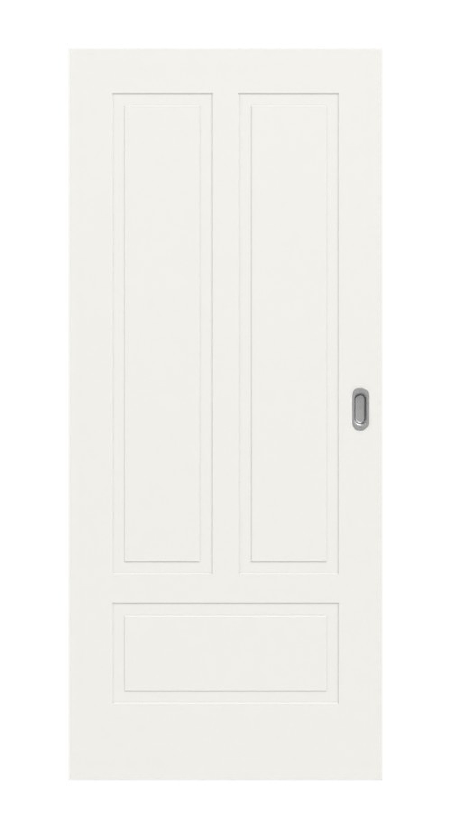 Frontansicht Lacuna 5 Classic Biała lakierowana drzwi przesuwne - Huga