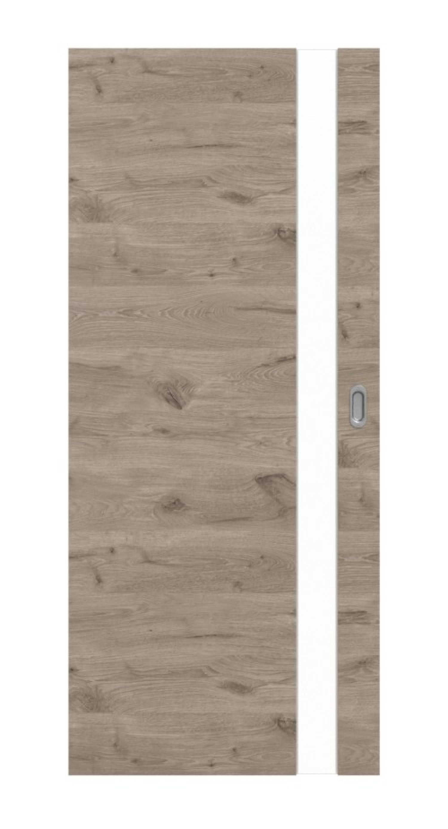 HÖRMANN Drzwi przesuwne Pure 1 Dąb północny poziomy Duradecor DesignLine z przeszkleniem po stronie zamka