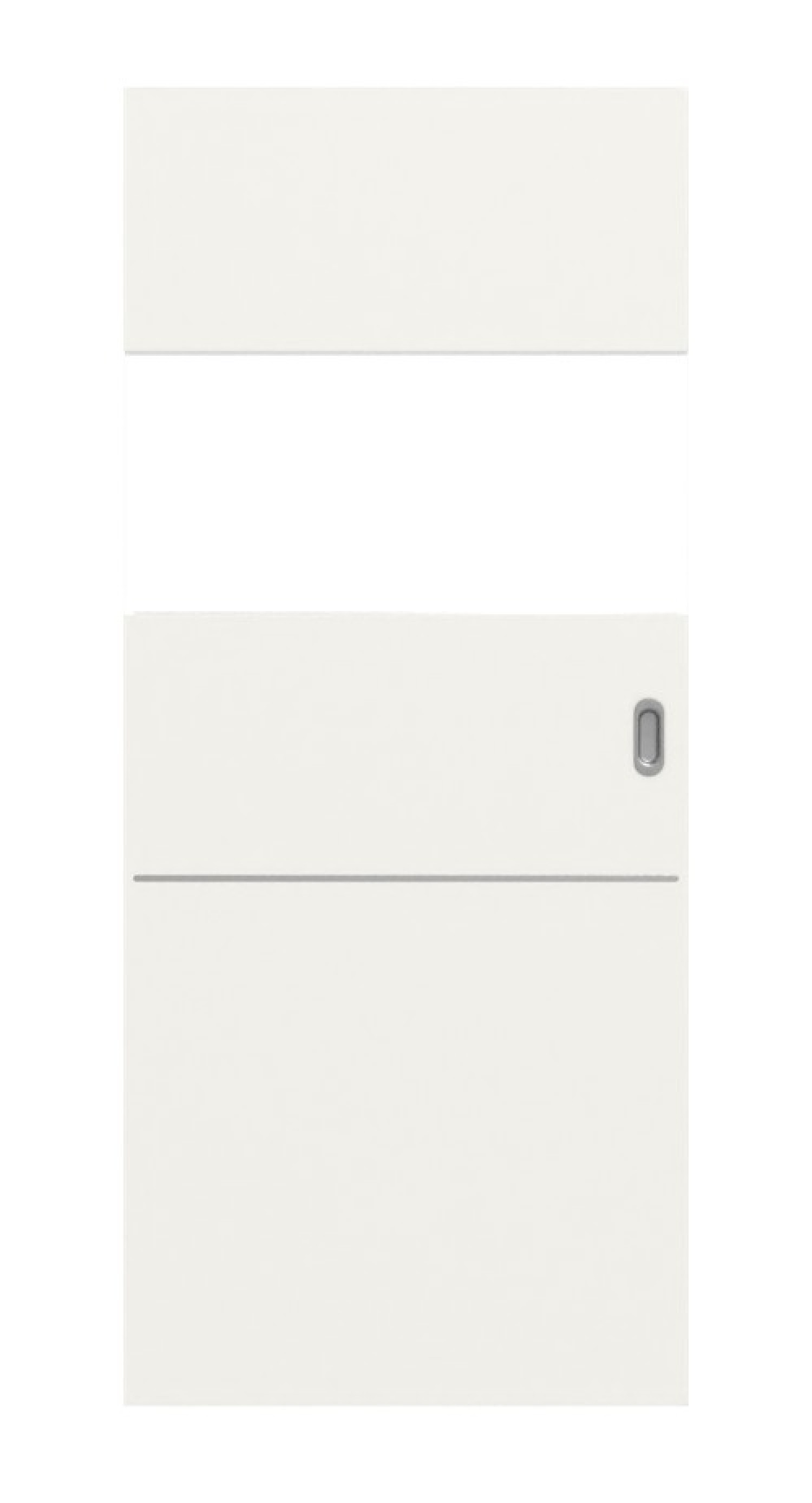 Front view of Smart 2 cross Steel 79 Basic White lacquer sliding door - Huga