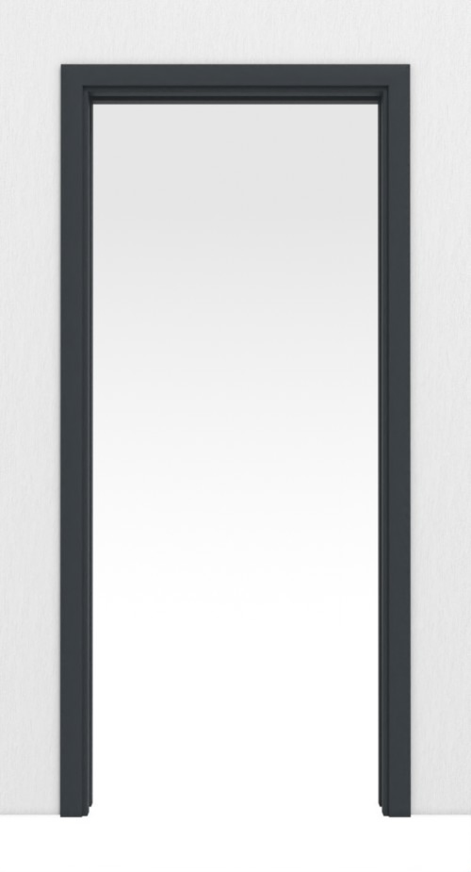 LEBO system przesuwne drzwi w ścianie ultramatowy antracyt podobny do RAL 7016 Versio