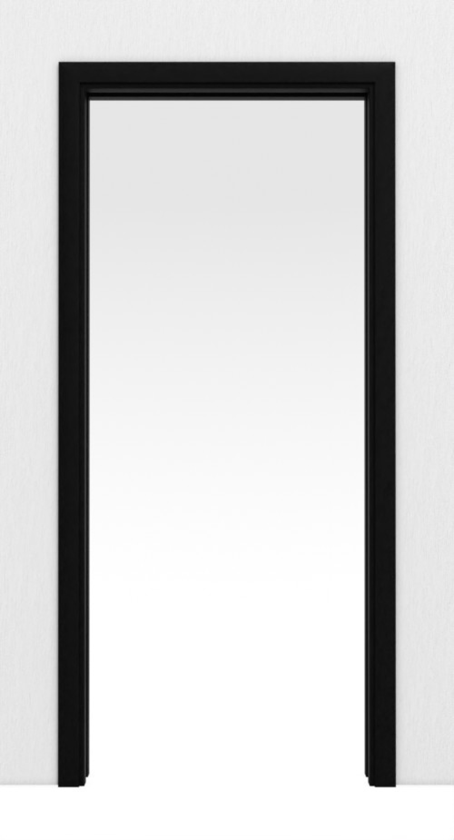 LEBO system przesuwne drzwi w ścianie ultramatowa czerń podobna do RAL 9005 Versio