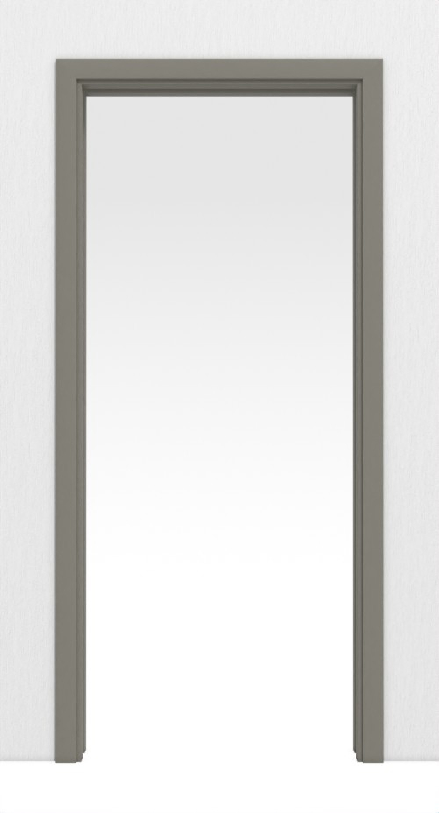 Frontansicht systemu drzwi przesuwnych w ścianie Ultramat Hygge Szary Concept Versio - Huga