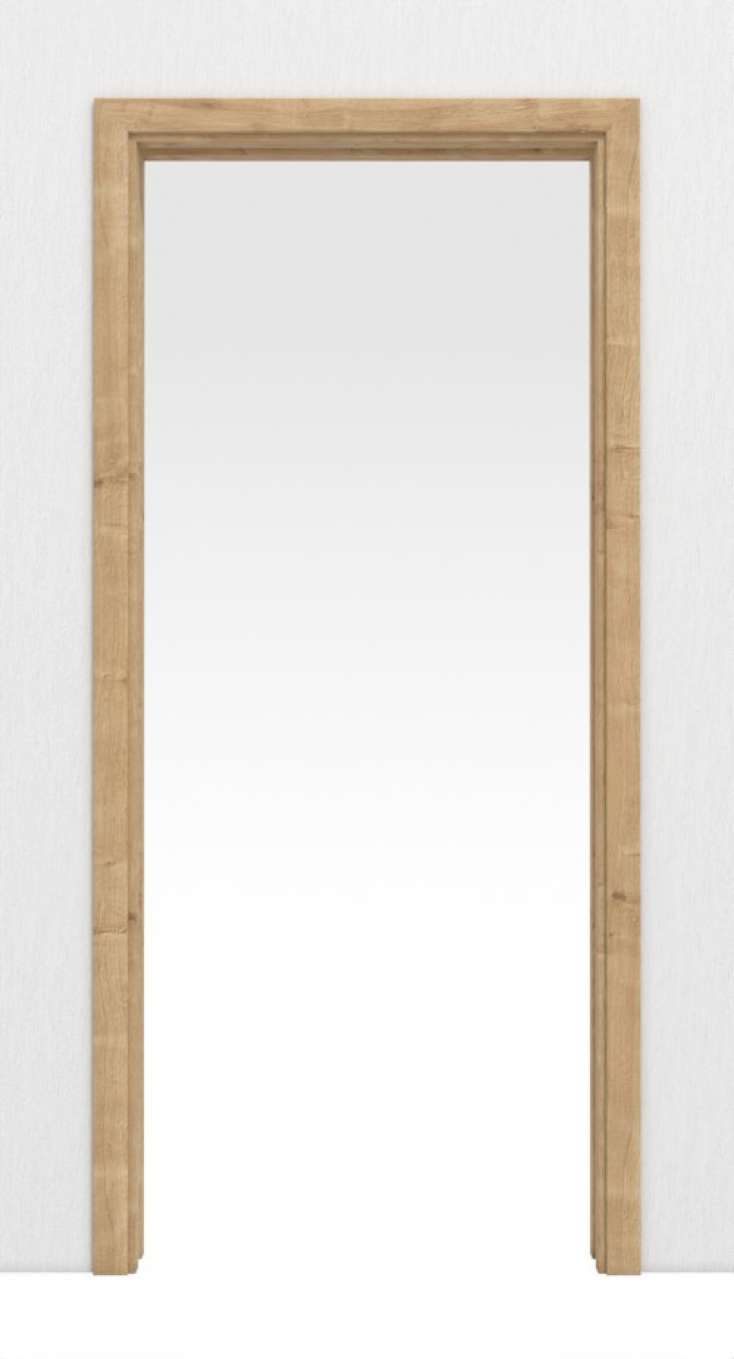 Frontowy obraz systemu drzwi przesuwnych w ścianie z dzikiego dębu BaseLine Duradecor - Hörmann