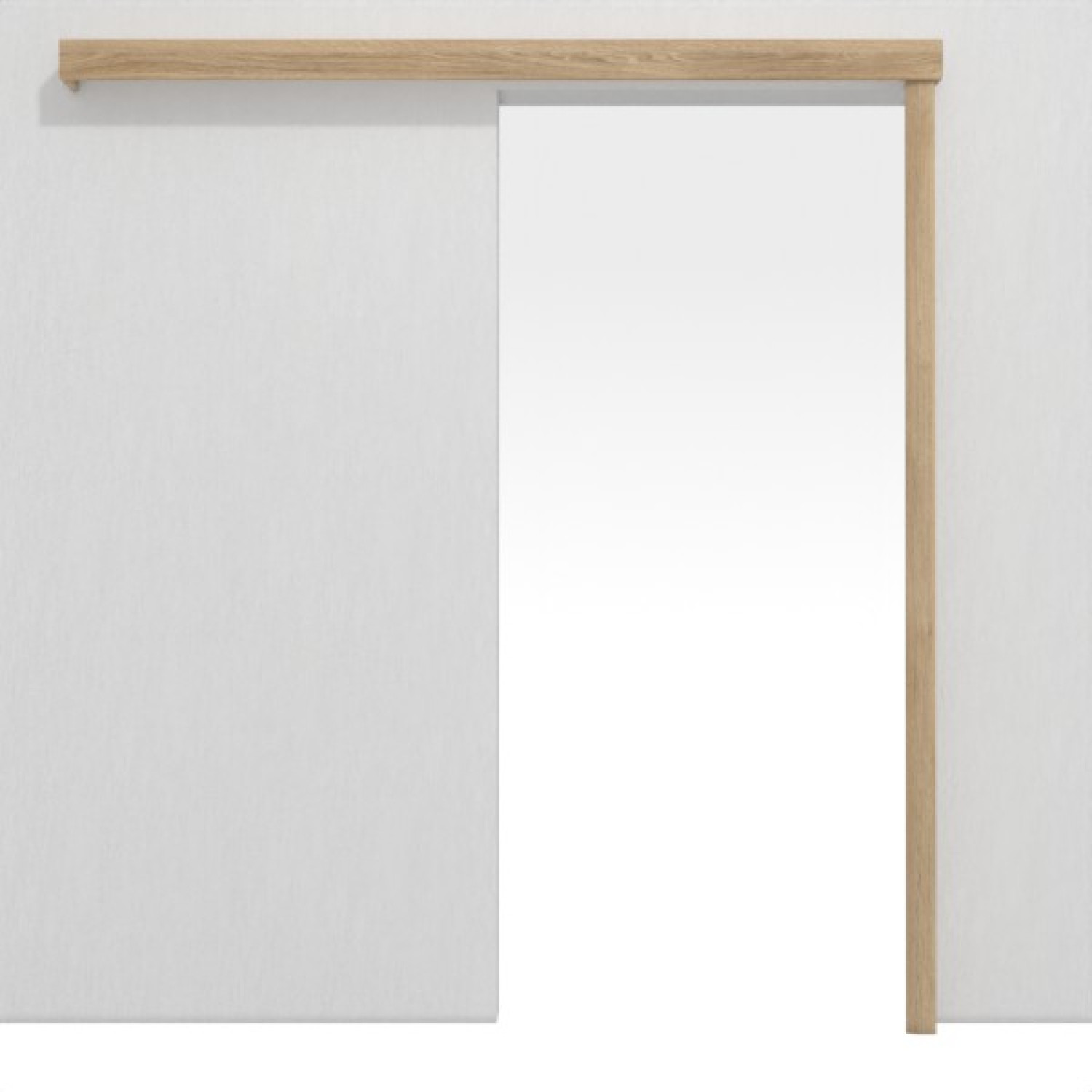 System drzwi przesuwnych Dąb Karlstad folia dekoracyjna, przed ścianą, bez ościeżnicy