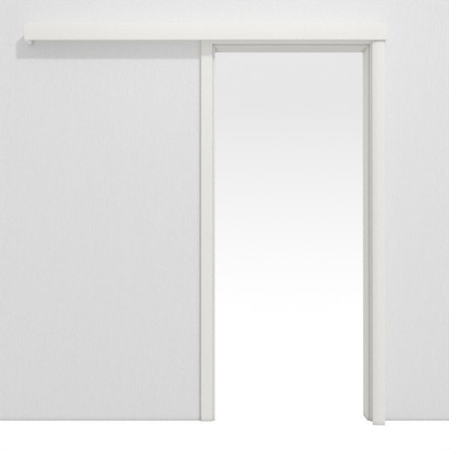 SYSTEM DRZWI PRZESUWNYCH CLASSEN RAL 9016 Biały lakier, montowany na ścianie z ościeżnicą