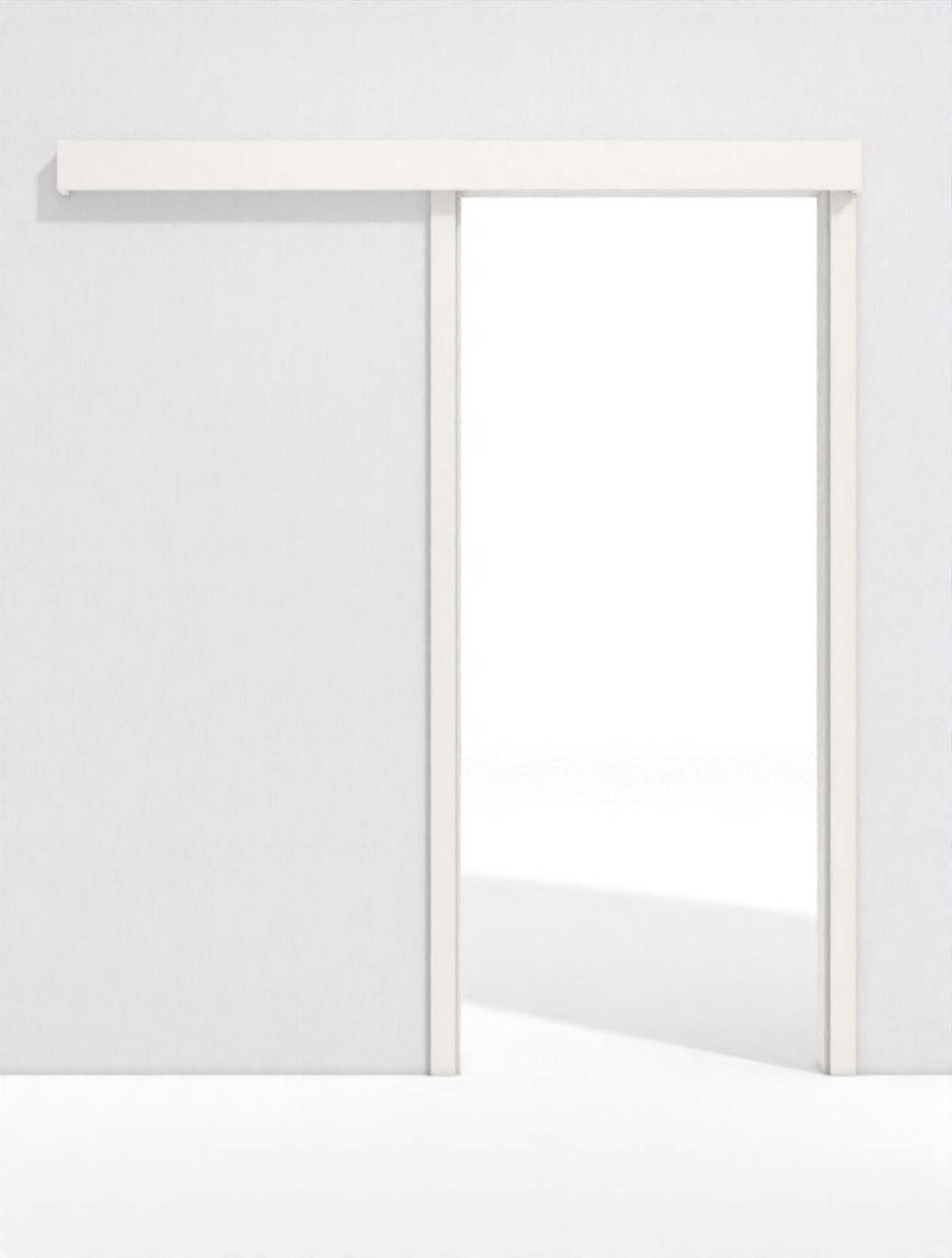 GARANT system drzwi przesuwnych naściennych białe lakierowane 9016