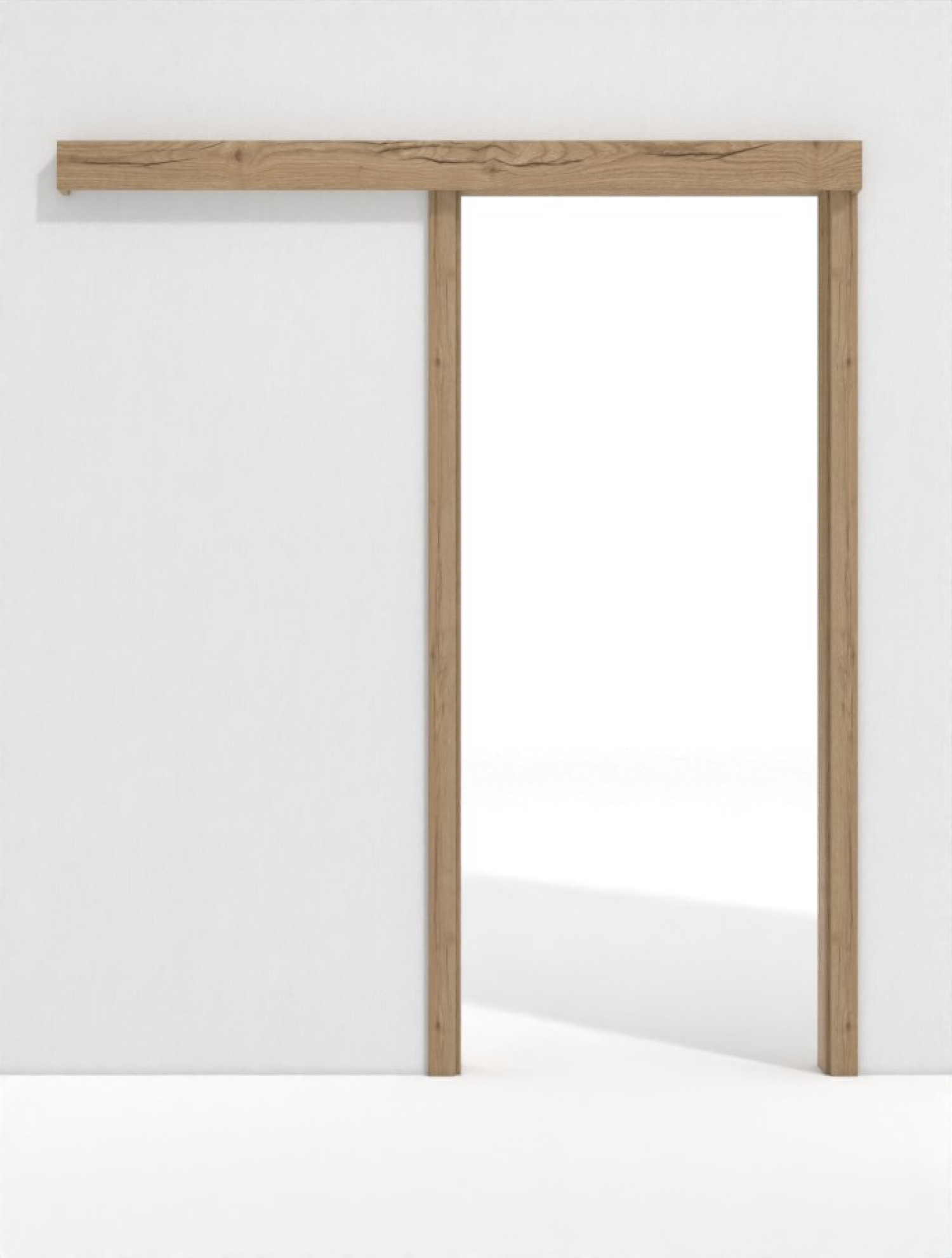 GARANT system przesuwne drzwi montowane na ścianie Autentyczny dąb z rysami CePaL