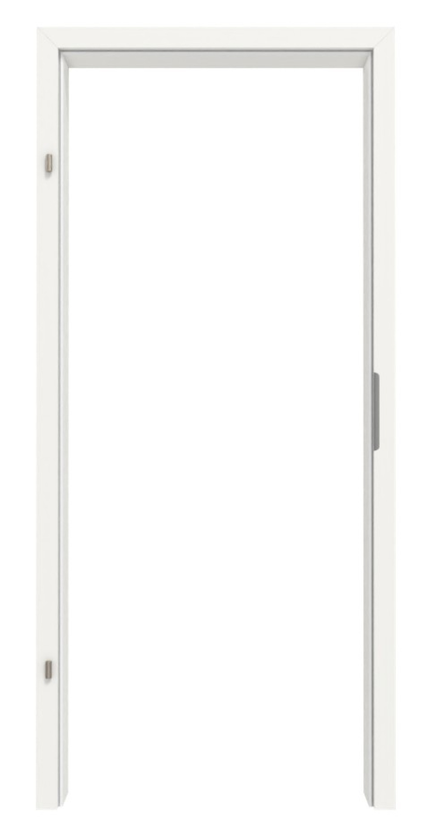 GARANT Ościeżnica do drzwi ochronnych białych 9016 z prostą krawędzią