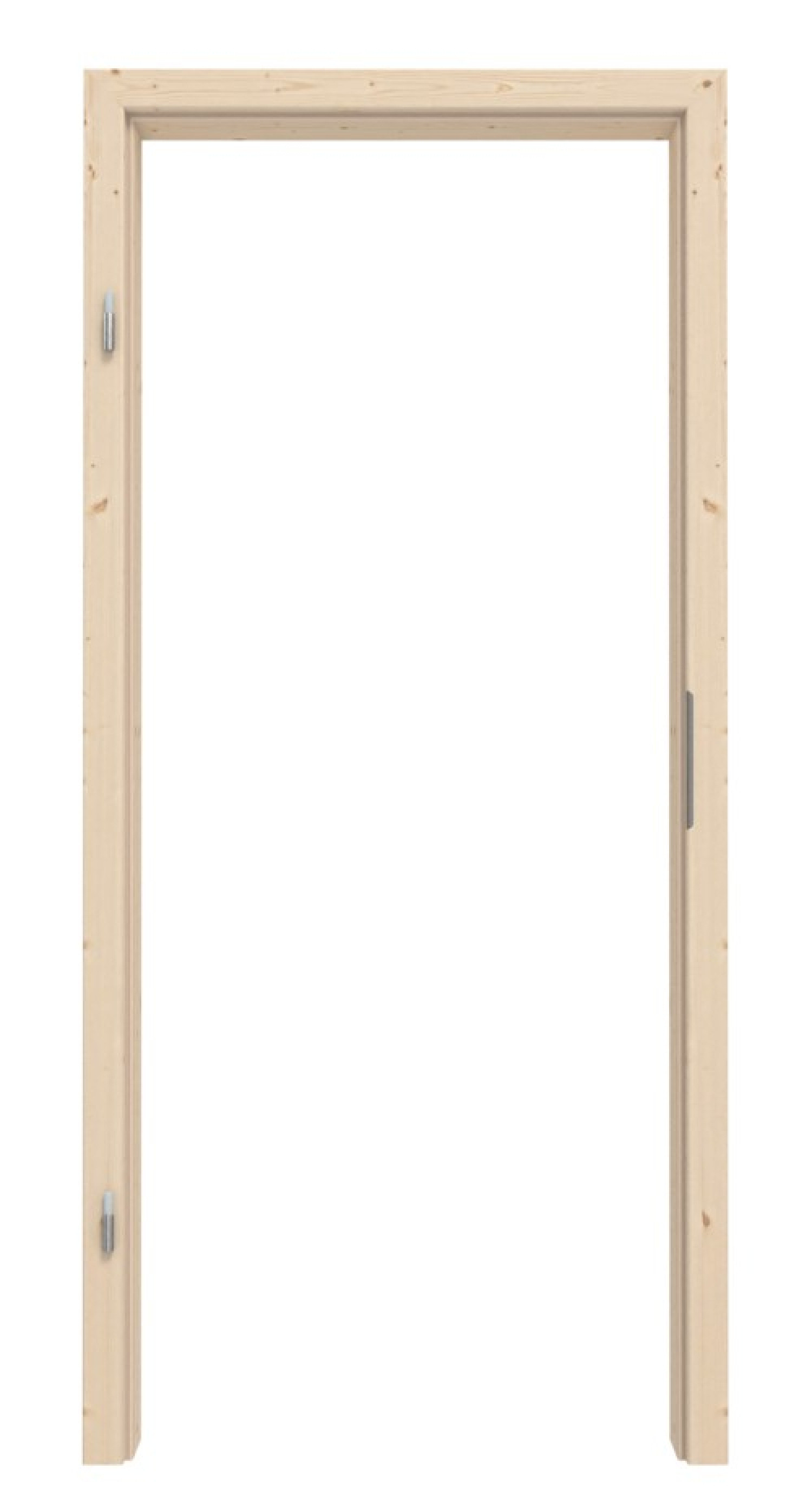 Widok z przodu ościeżnicy z litego drewna świerkowego z prostą krawędzią - Radex