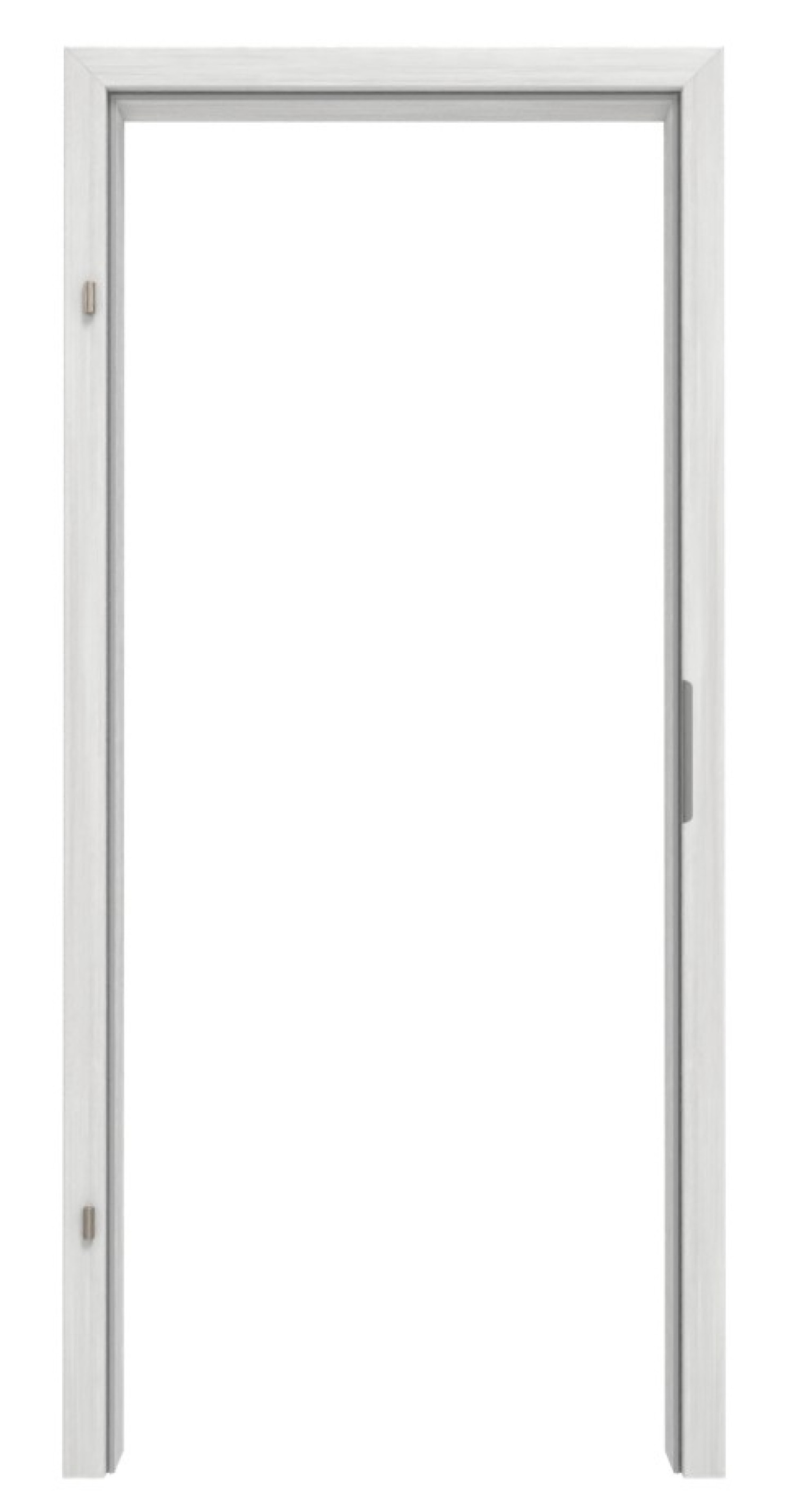 Frontansicht GARANT Zarge dla drzwi ochrony cieplnej Authentic Grigio CePaL z zaokrąglonym brzegiem