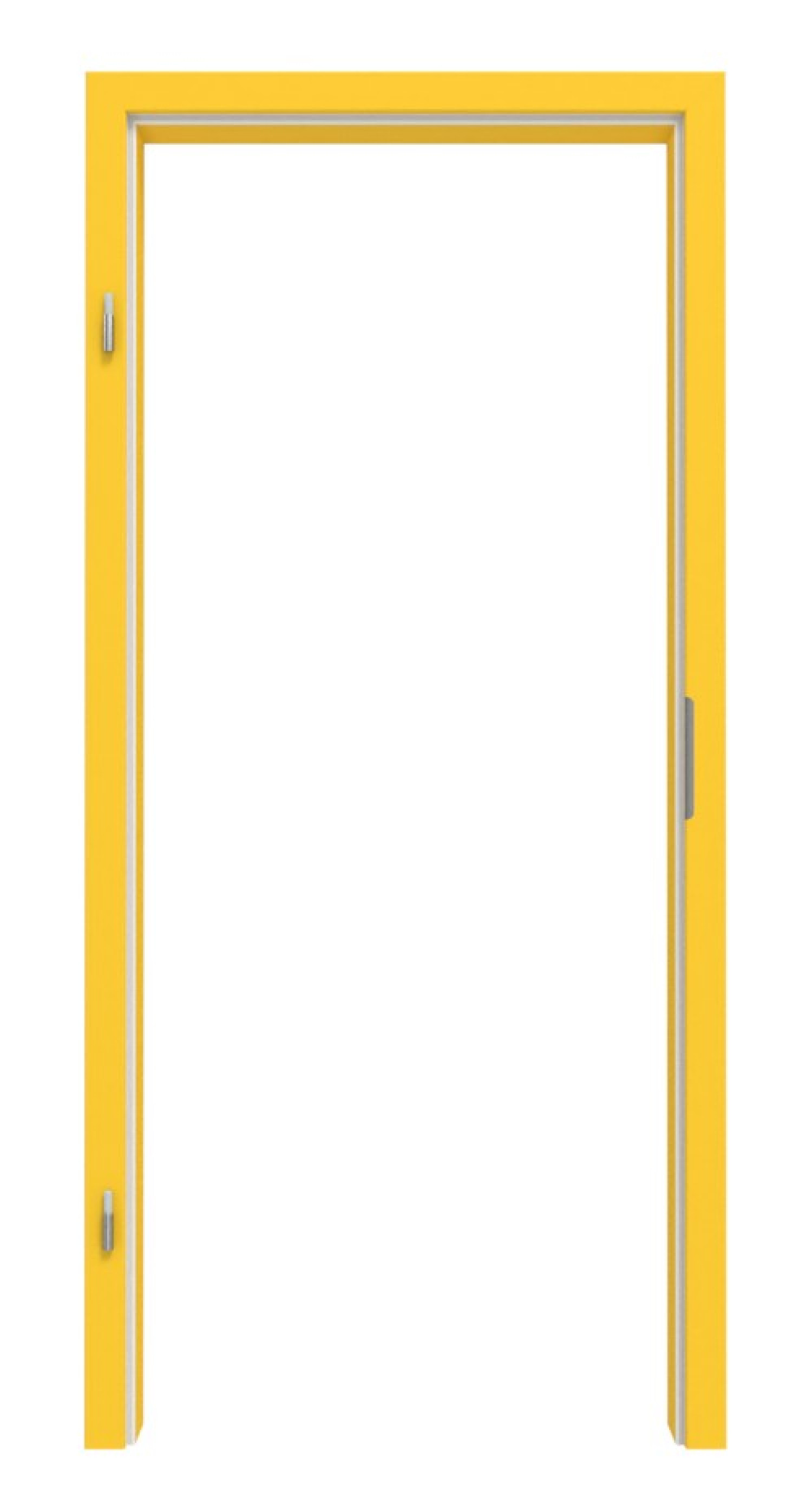 Obraz z ościeżnicy RAL 1018 Zinkgelb z zaokrąglonymi krawędziami - Lebo