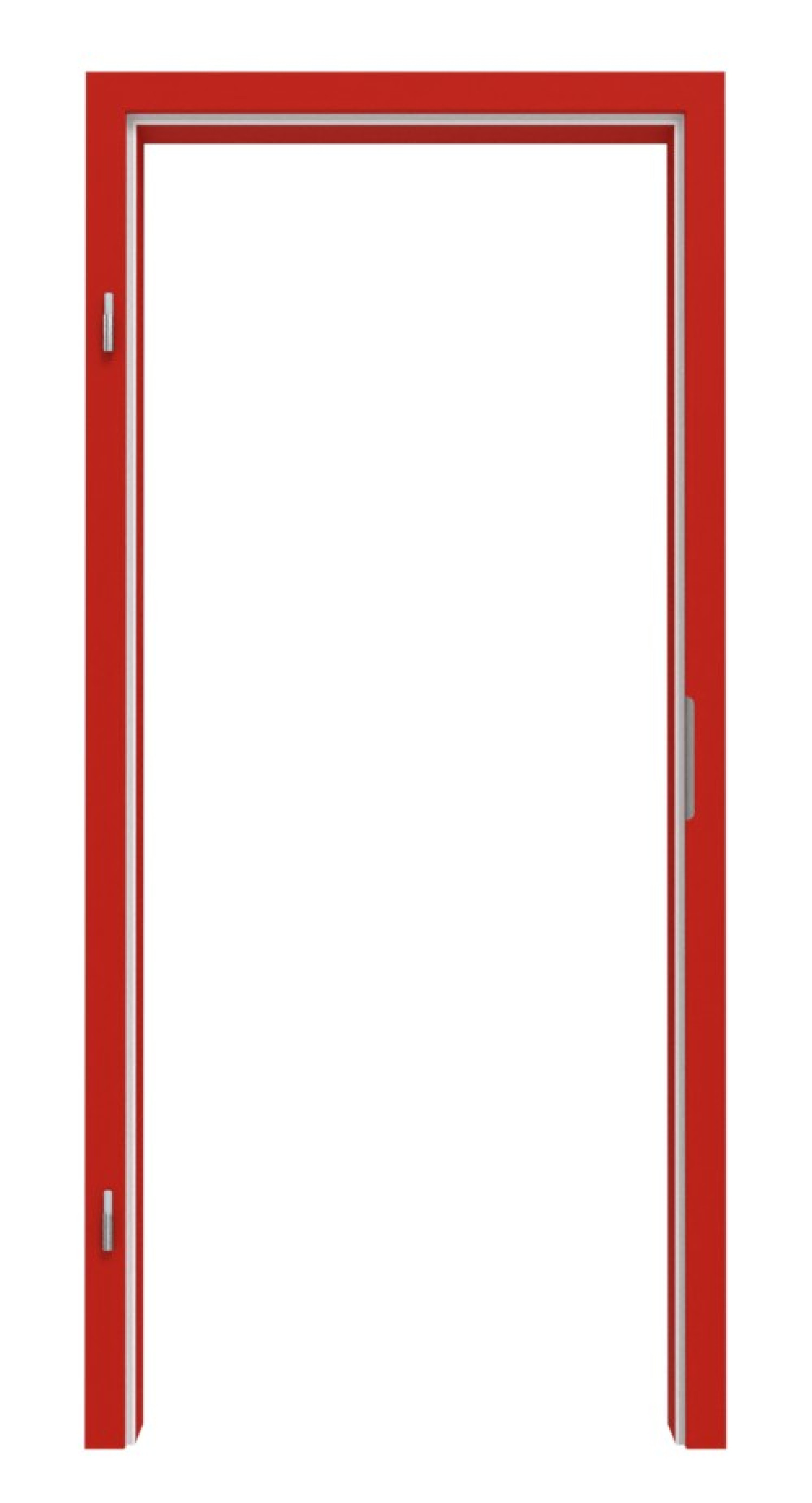 Zdjęcie ościeżnica RAL 3020 czerwień kubańska zaokrąglony krawędź - Lebo