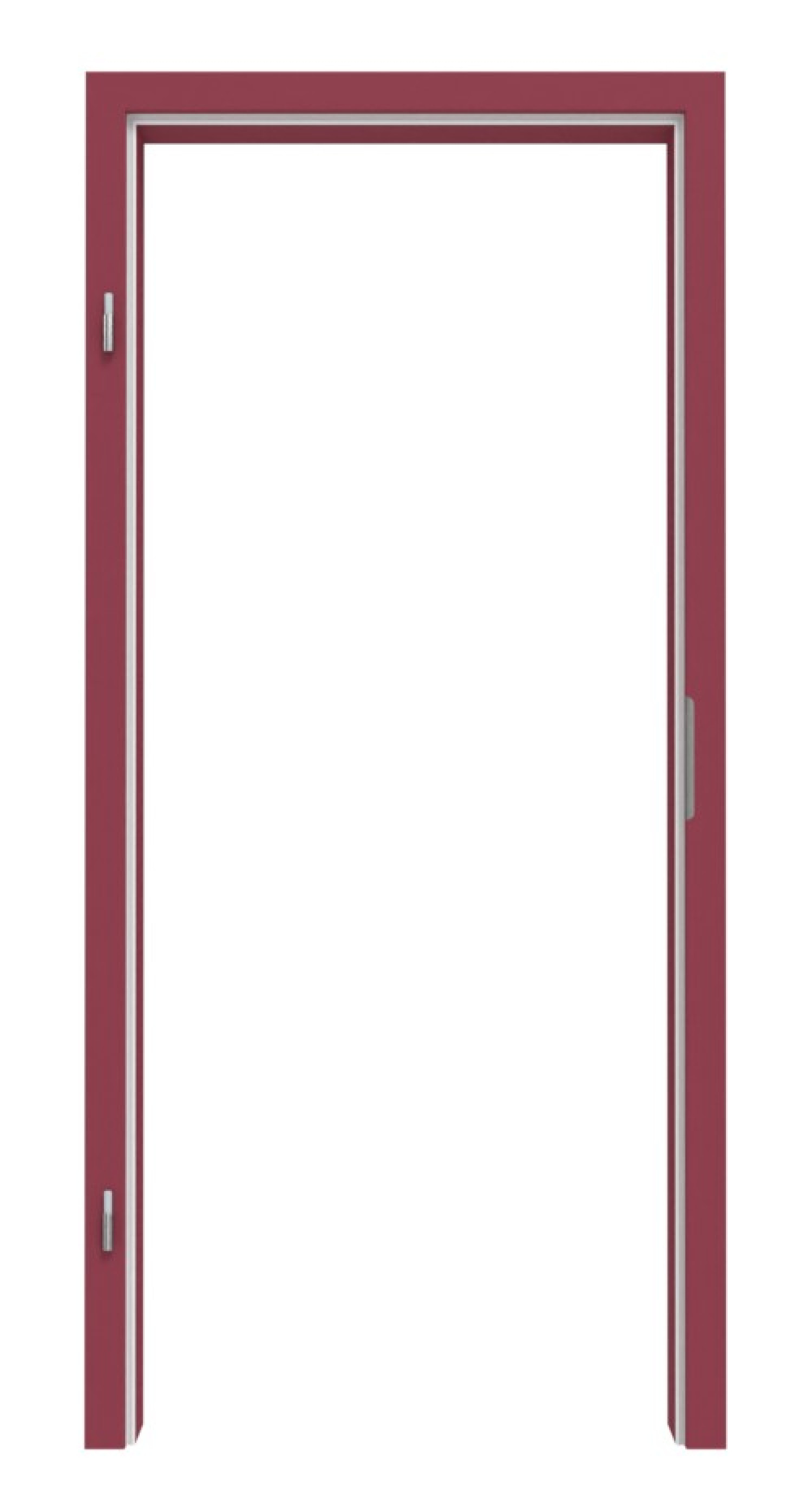 Zdjęcie ościeżnicy RAL 4002 fioletowy czerwony zaokrąglona krawędź - Lebo