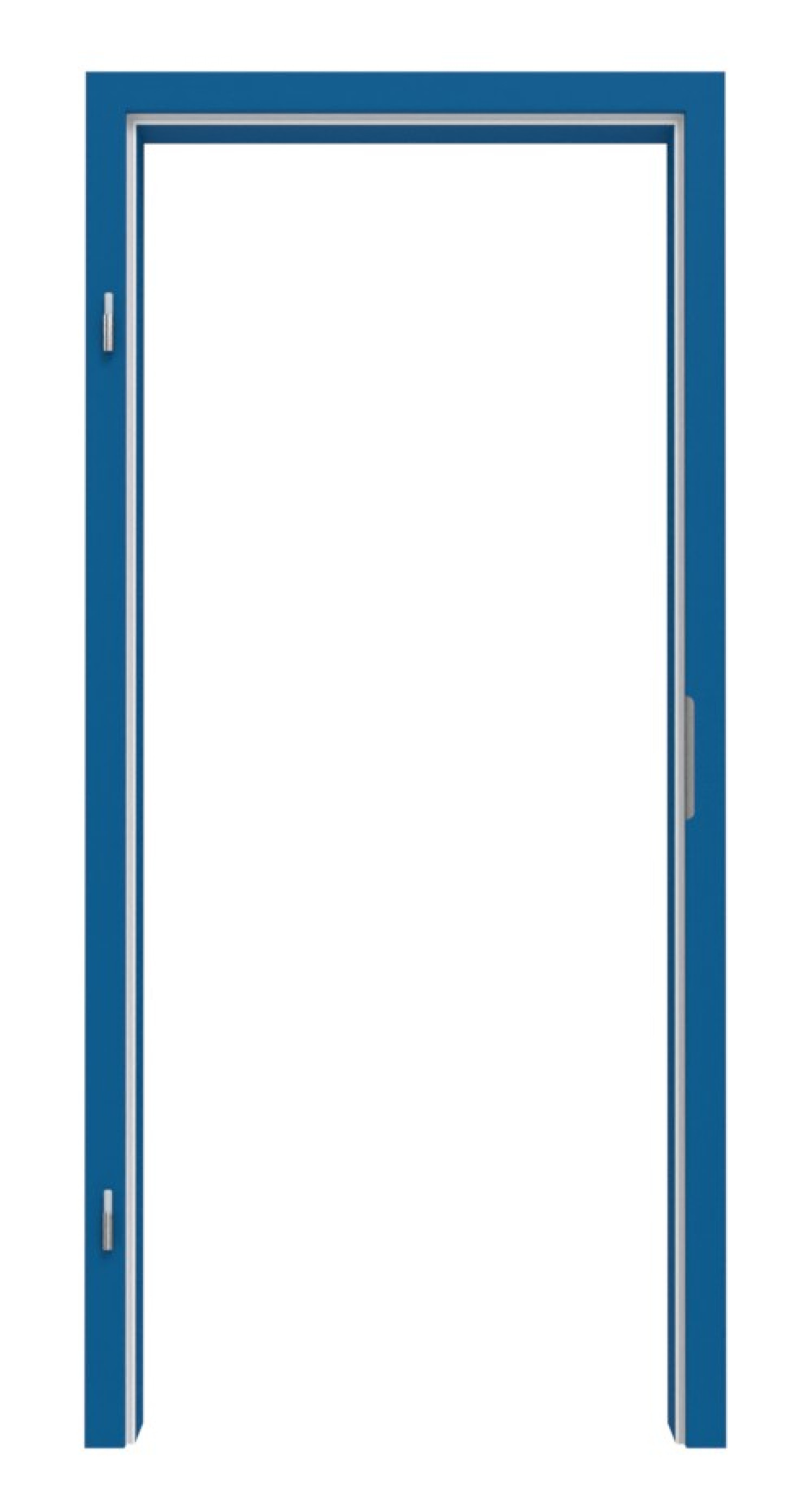 Zdjęcie ościeżnicy RAL 5017 niebieski morski zaokrąglona krawędź - Lebo