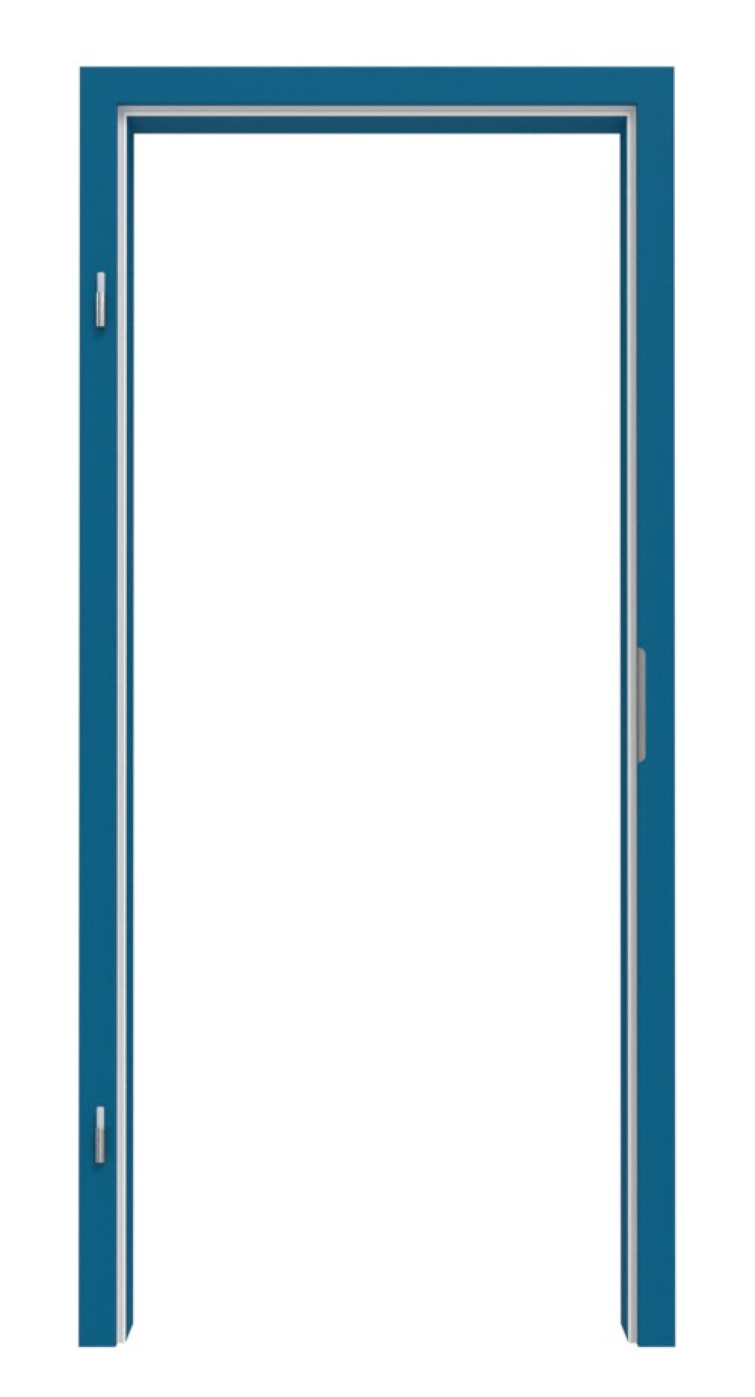 Zdjęcie ościeżnicy RAL 5019 niebieski Capri zaokrąglona krawędź - Lebo