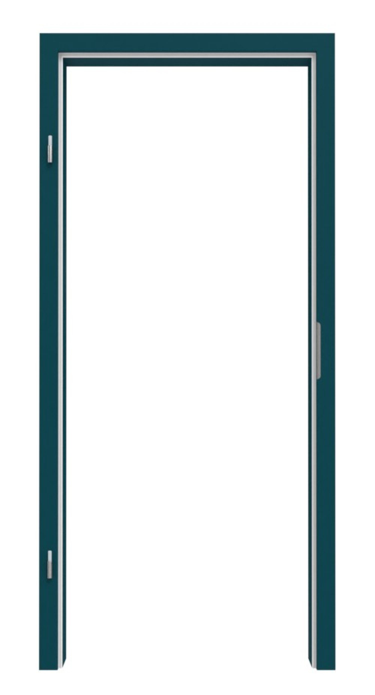 Obraz z ramą RAL 5020 Ozeanblau Rundkante - Lebo