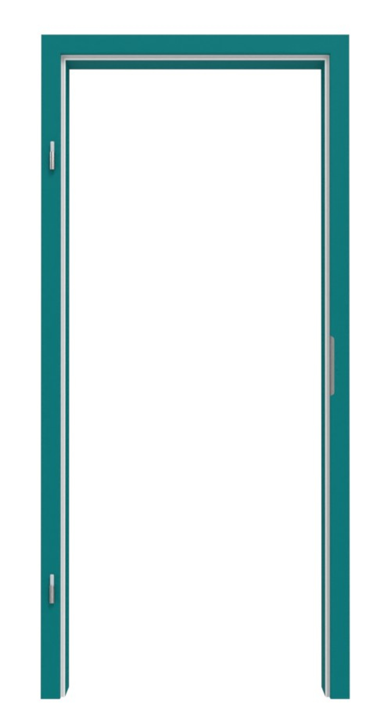 Zdjęcie ościeżnicy RAL 5021 turkusowy morski zaokrąglona krawędź - Lebo