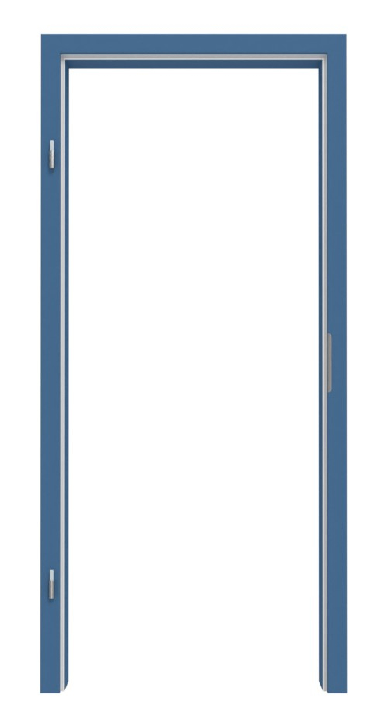 Zdjęcie ościeżnicy RAL 5023 błękitny popielaty zaokrąglona krawędź - Lebo