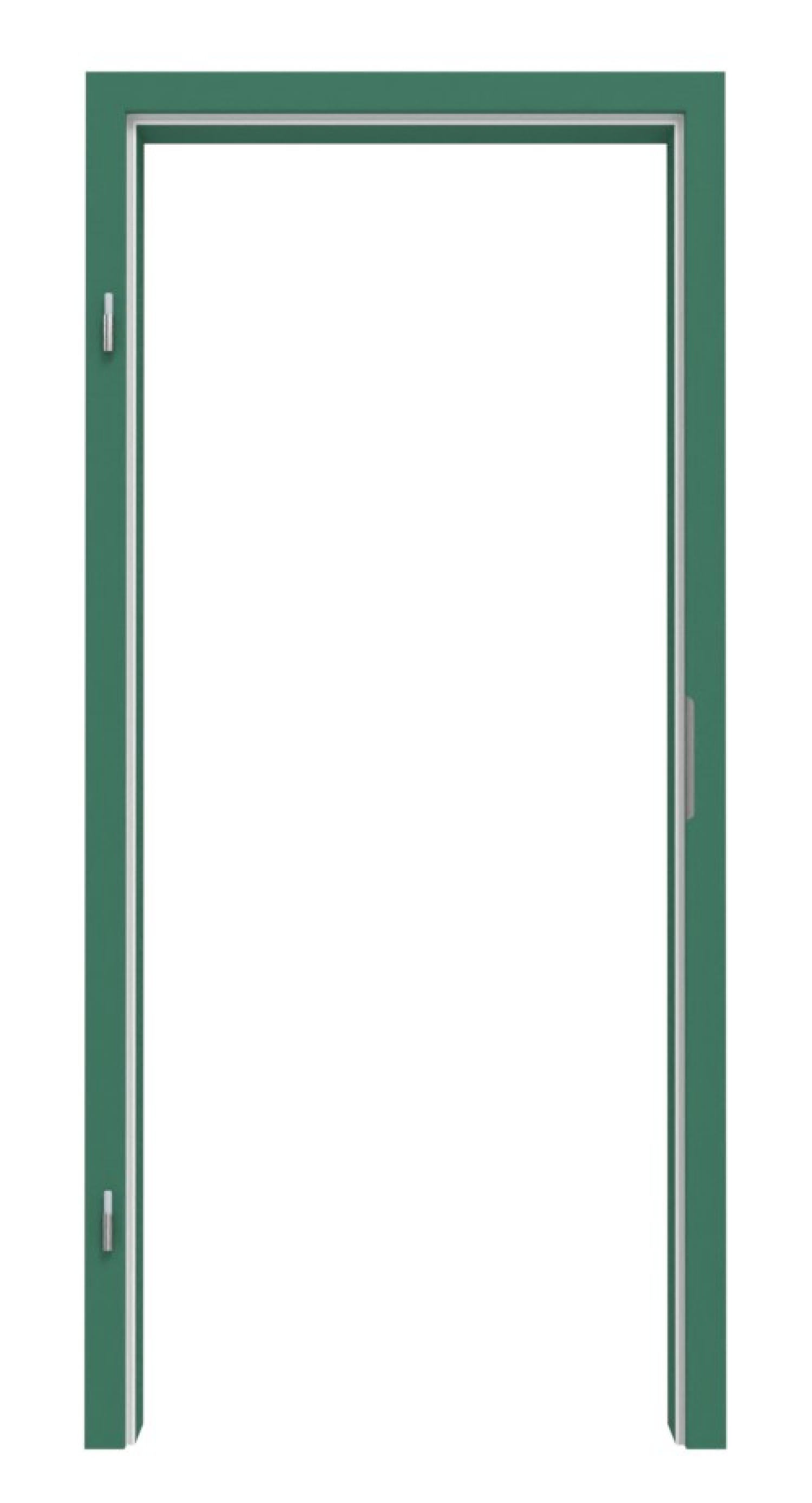 Obraz z ramą RAL 6000 Patinagrün Rundkante - Lebo