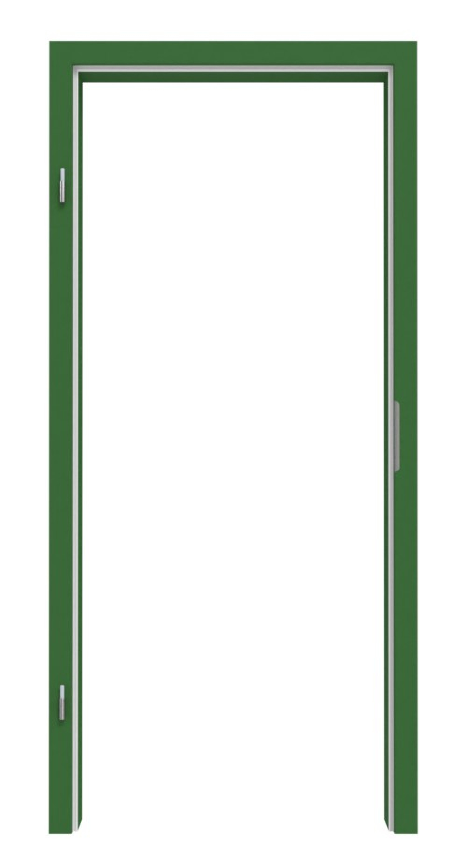 Zdjęcie ościeżnicy RAL 6001 zielony szmaragdowy zaokrąglona krawędź - Lebo