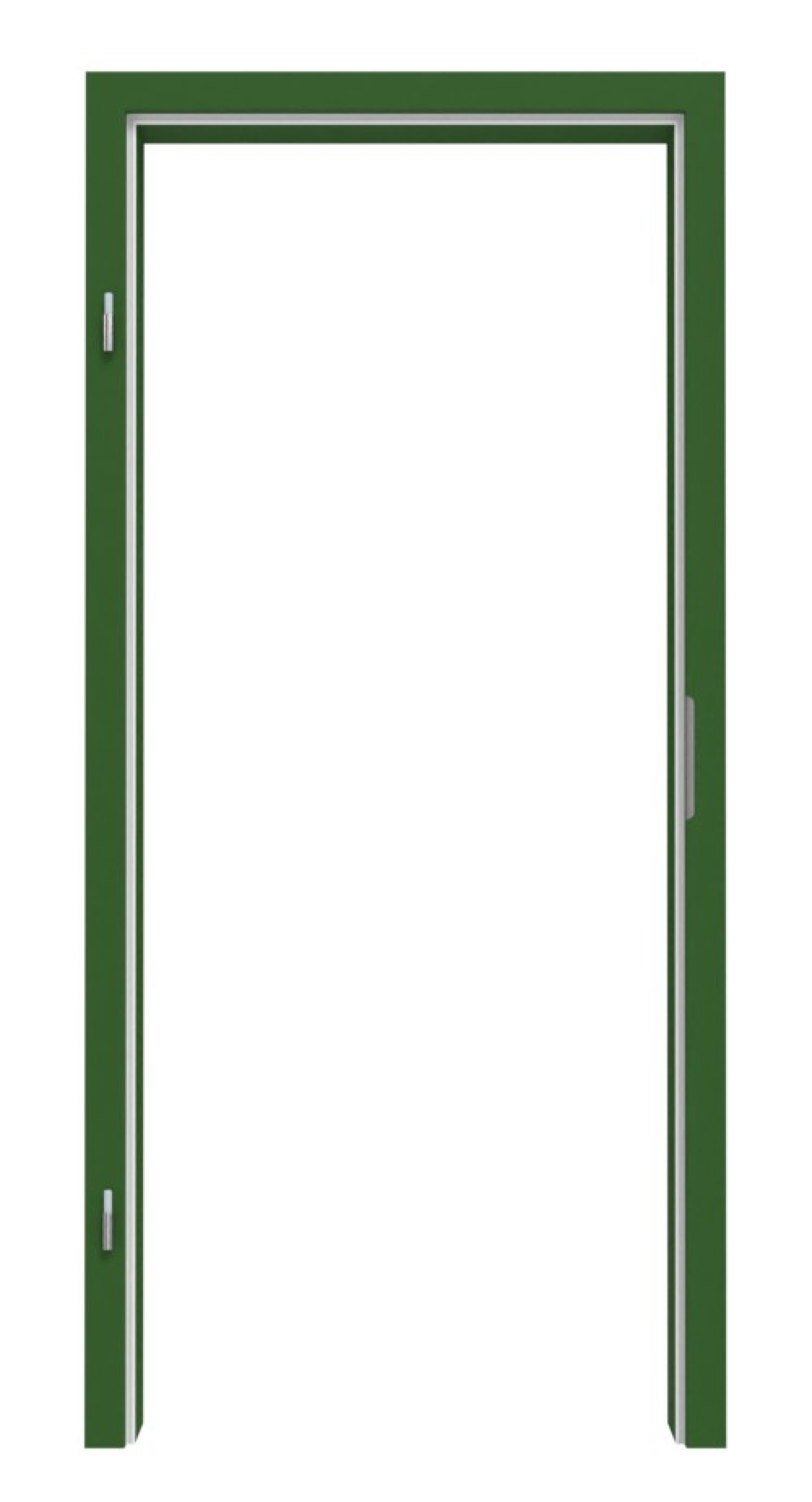 Obraz z ościeżnicy RAL 6002 Laubgrün z zaokrąglonymi krawędziami - Lebo