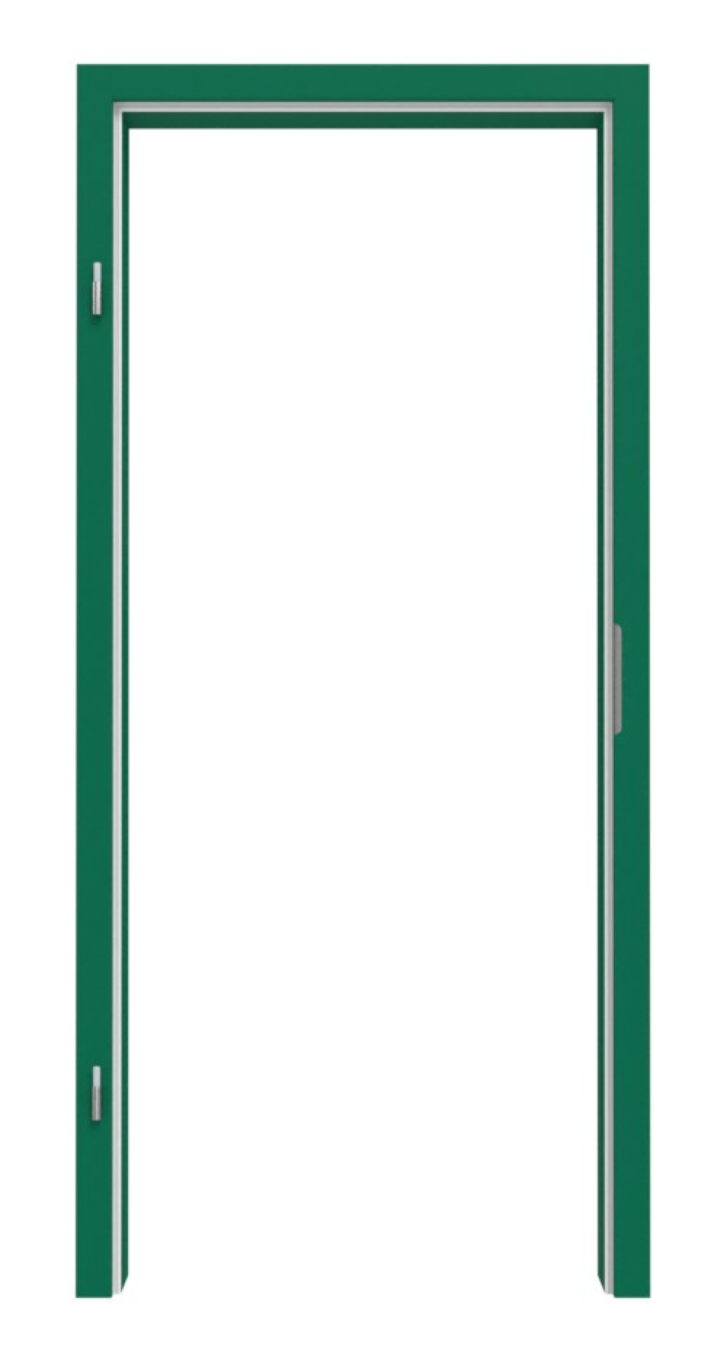 Zdjęcie ościeżnicy RAL 6016 zielony turkusowy zaokrąglona krawędź - Lebo