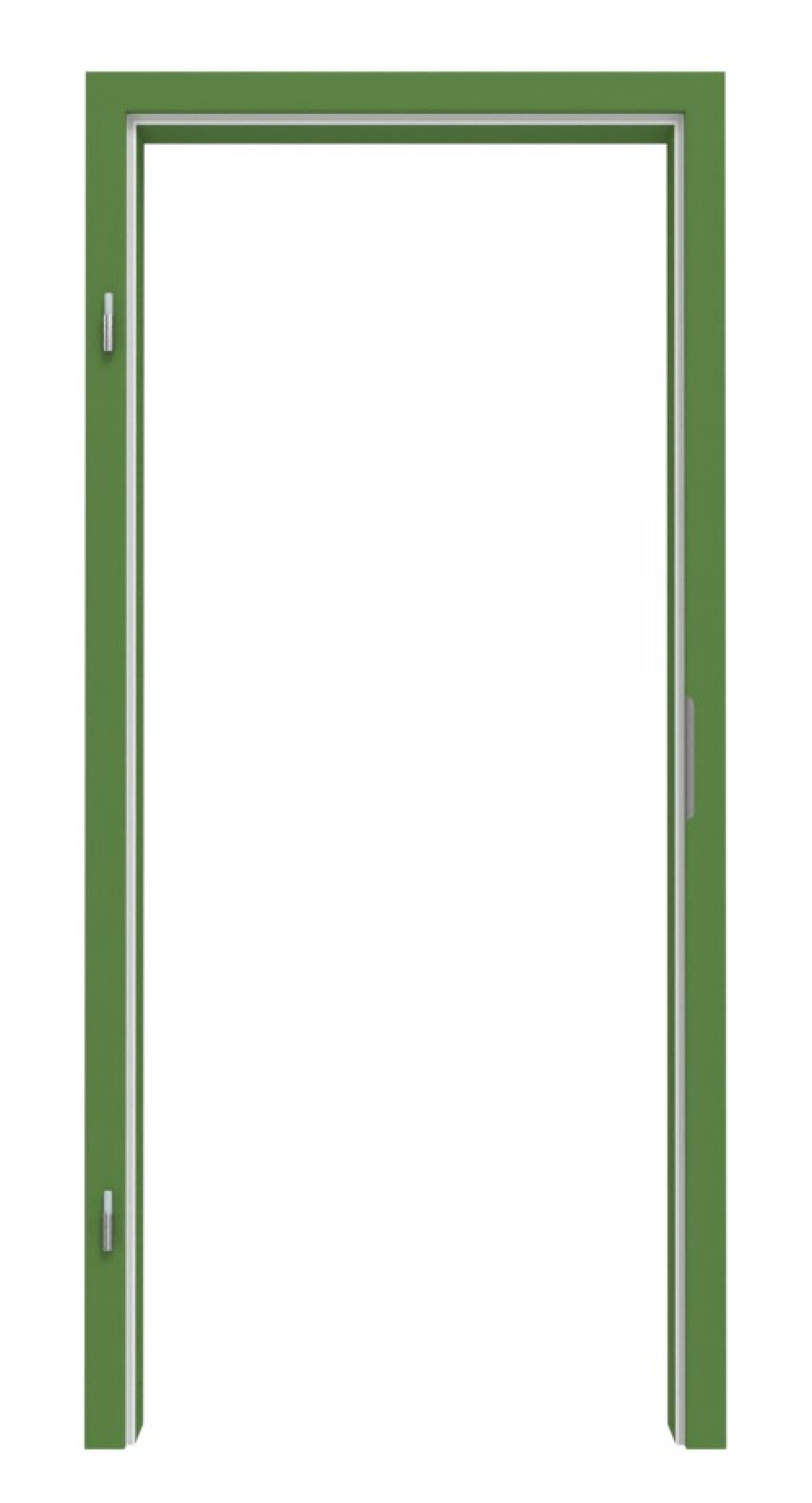 Obraz z ościeżnicy RAL 6017 Maigrün zaokrąglone krawędzie - Lebo