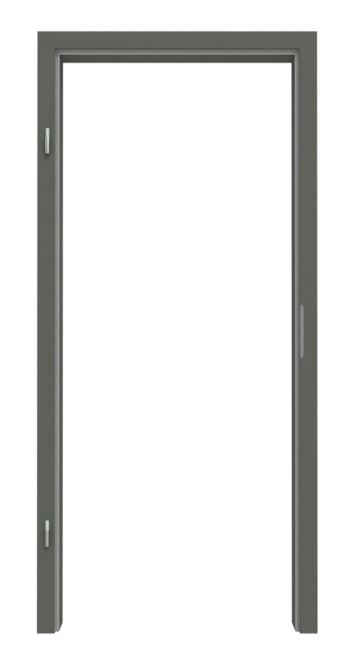 Obraz z ramą RAL 7009 Zielono-szary Okrągły brzeg - Lebo