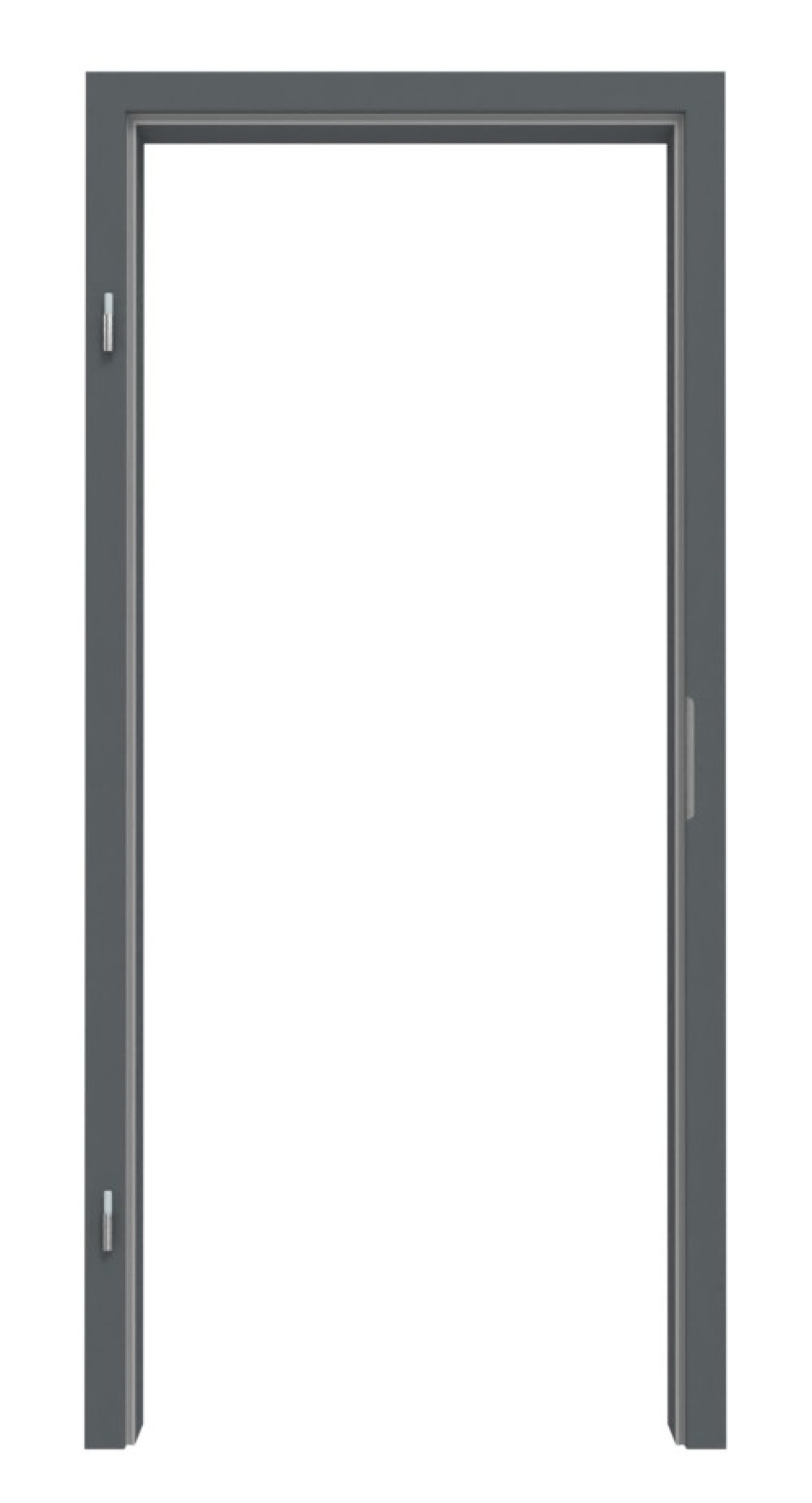 Zdjęcie ościeżnicy RAL 7012 szary bazaltowy zaokrąglona krawędź - Lebo