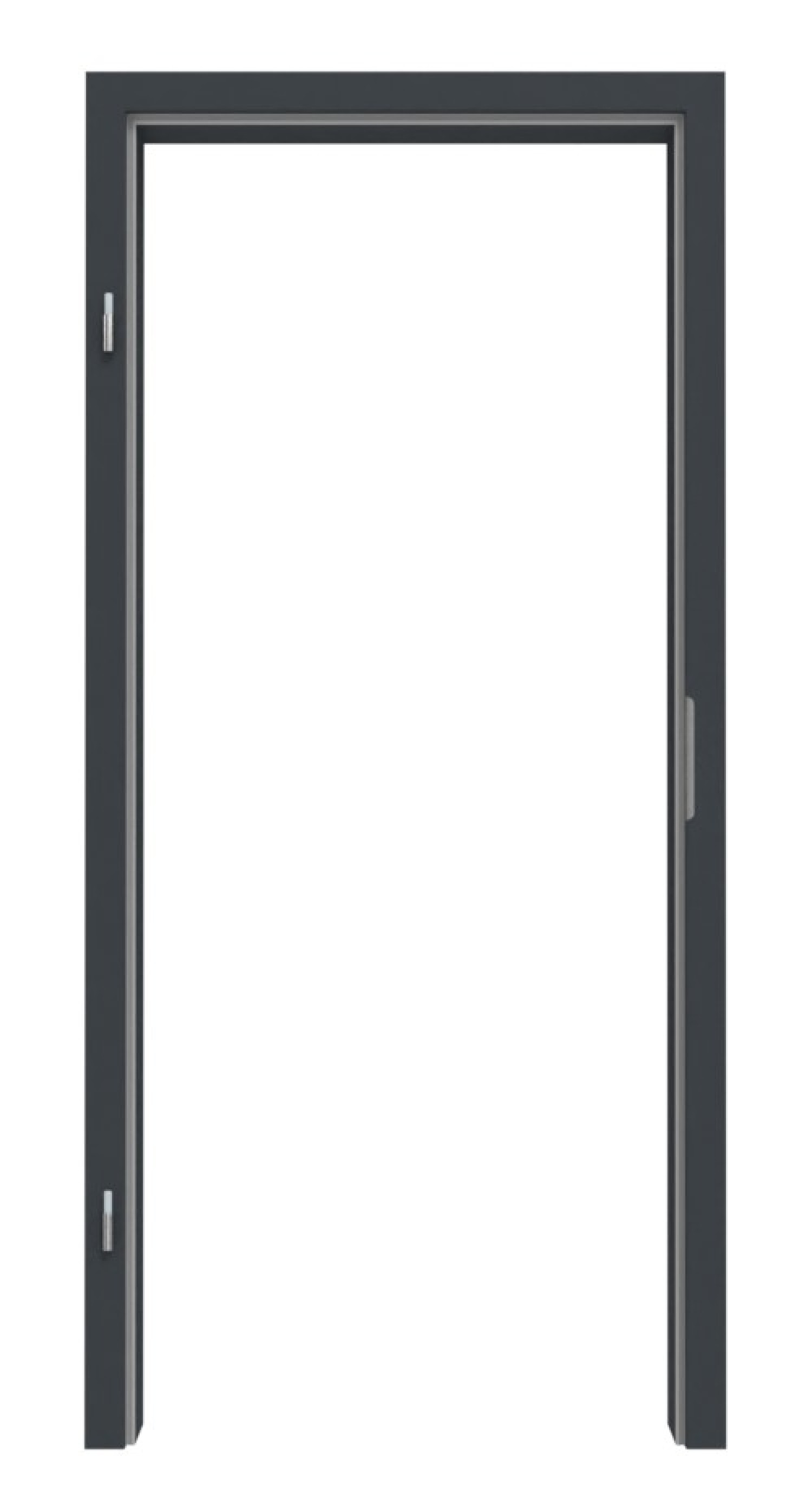 Obraz z ramą RAL 7016 Antracytowy Szary Okrągły Kąt - Lebo