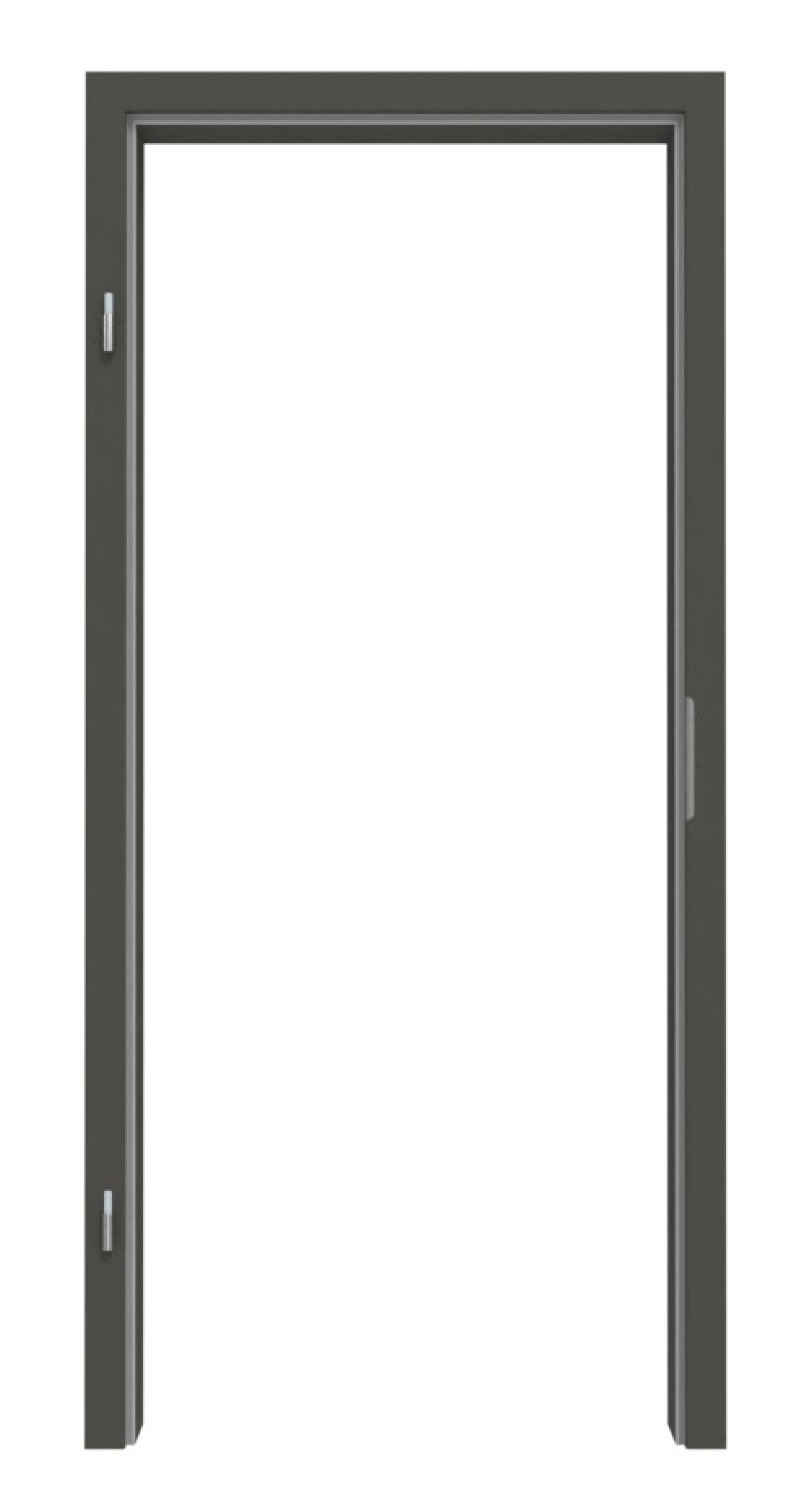 Zdjęcie ościeżnicy RAL 7022 szary ciemny zaokrąglona krawędź - Lebo