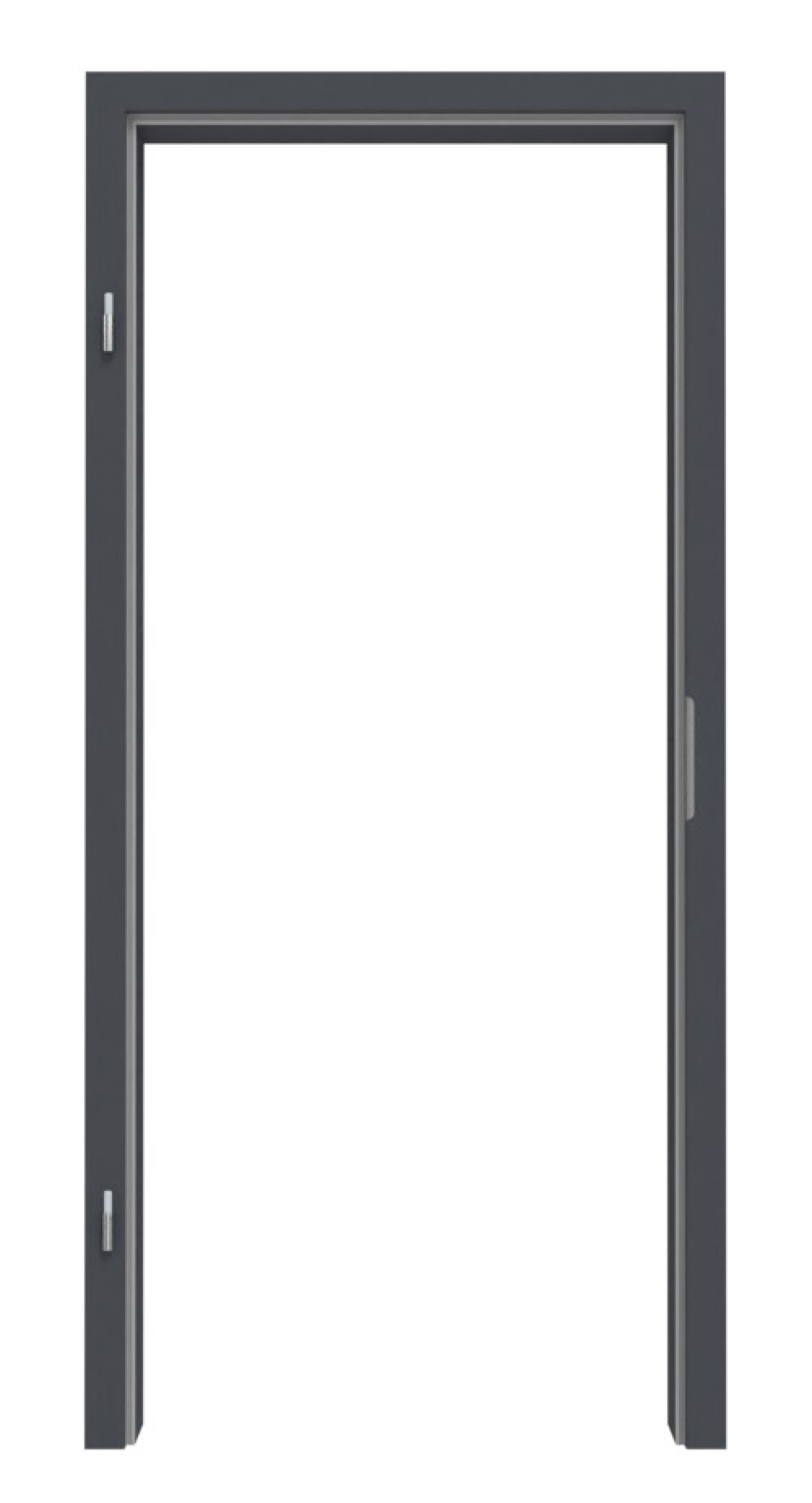 Obraz z ościeżnicy RAL 7024 Grafitowo-szary Okrągły brzeg - Lebo