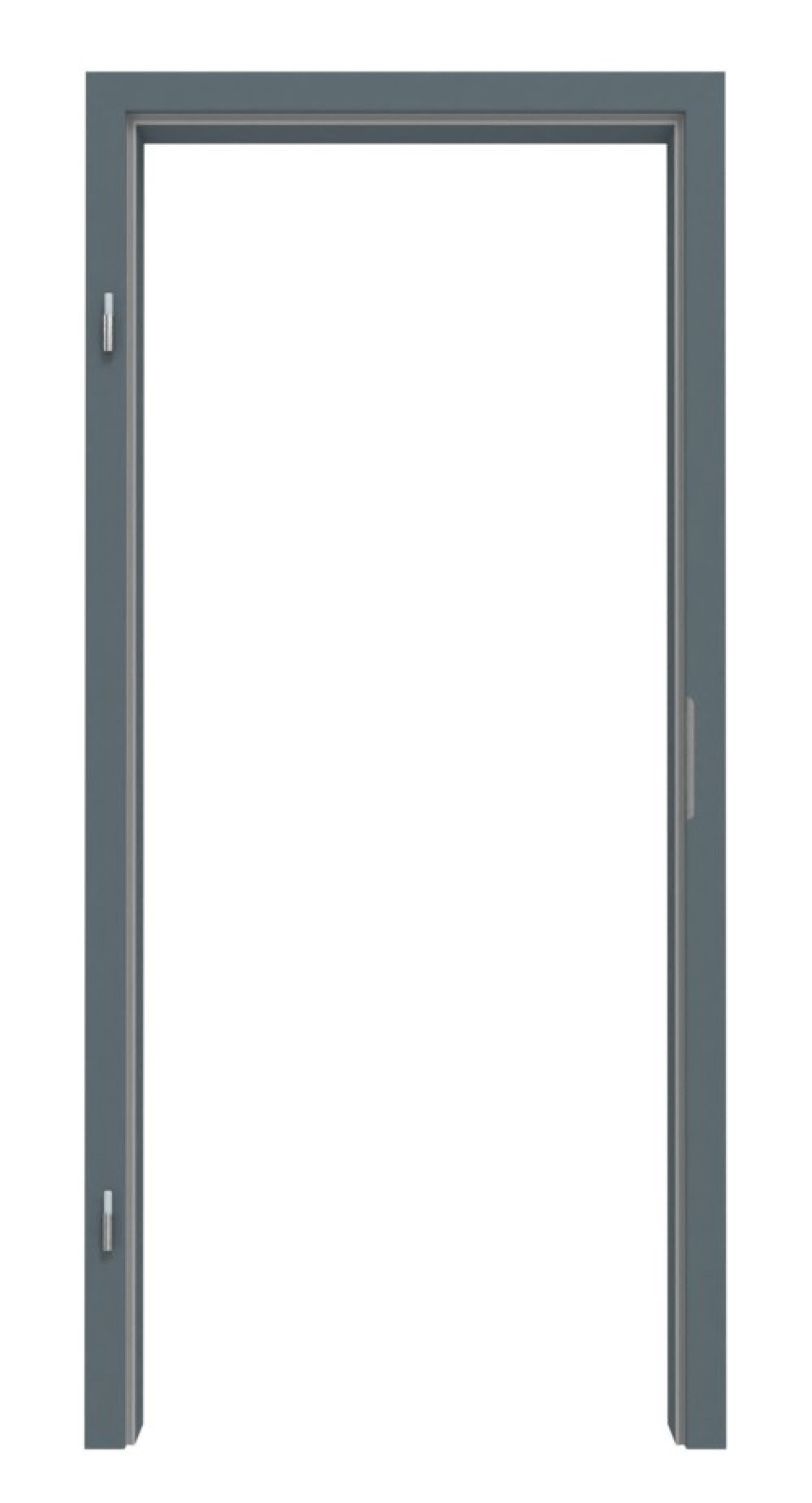 Obraz z ramą RAL 7031 Blaugrau zaokrąglona krawędź - Lebo