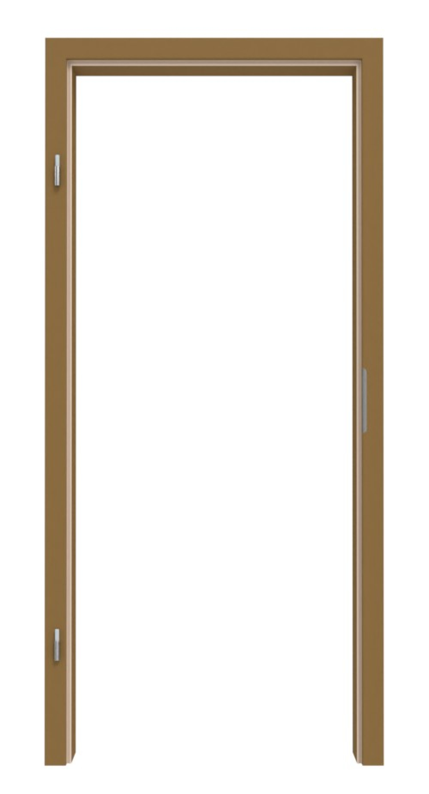 Obraz z ramą RAL 8000 Zielono-brązowy Okrągły brzeg - Lebo