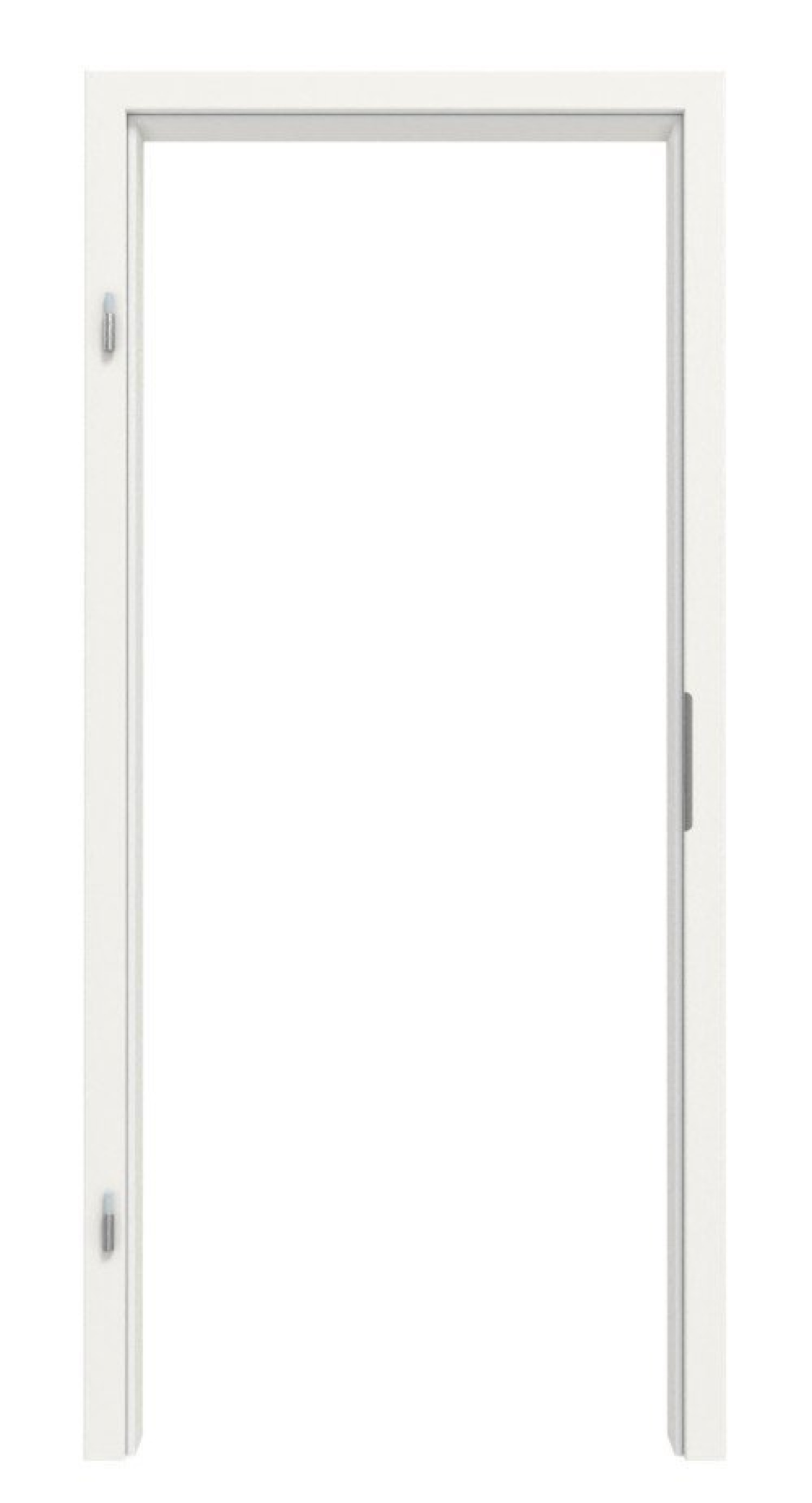 Widok z przodu ościeżnicy Biały RAL 9016 CPL z zaokrągloną krawędzią - Classen