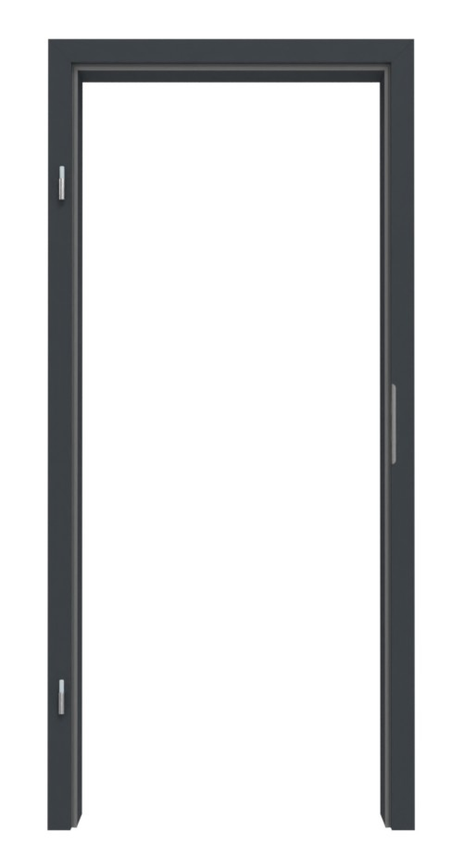 HÖRMANN Ościeżnica antracytowo-szara lakierowana z prostą krawędzią