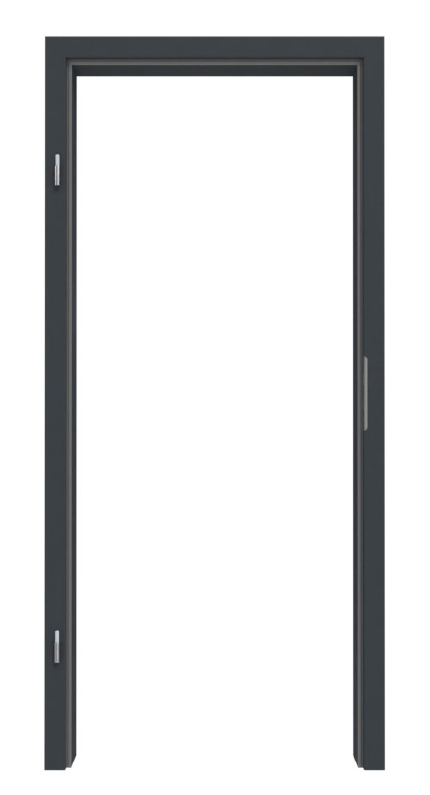 HÖRMANN Zawias drewniany do drzwi przeciwpożarowych Antracyt RAL 7016 Lakier ProLine z zaokrąglonym brzegiem