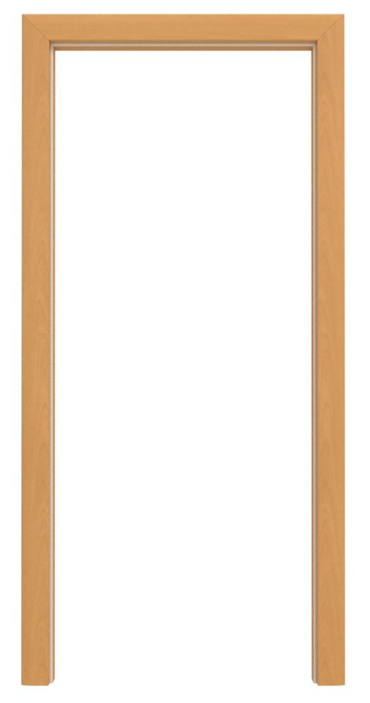 Front view of TEUTO IT-B2 frame beech CPL with rounded edge