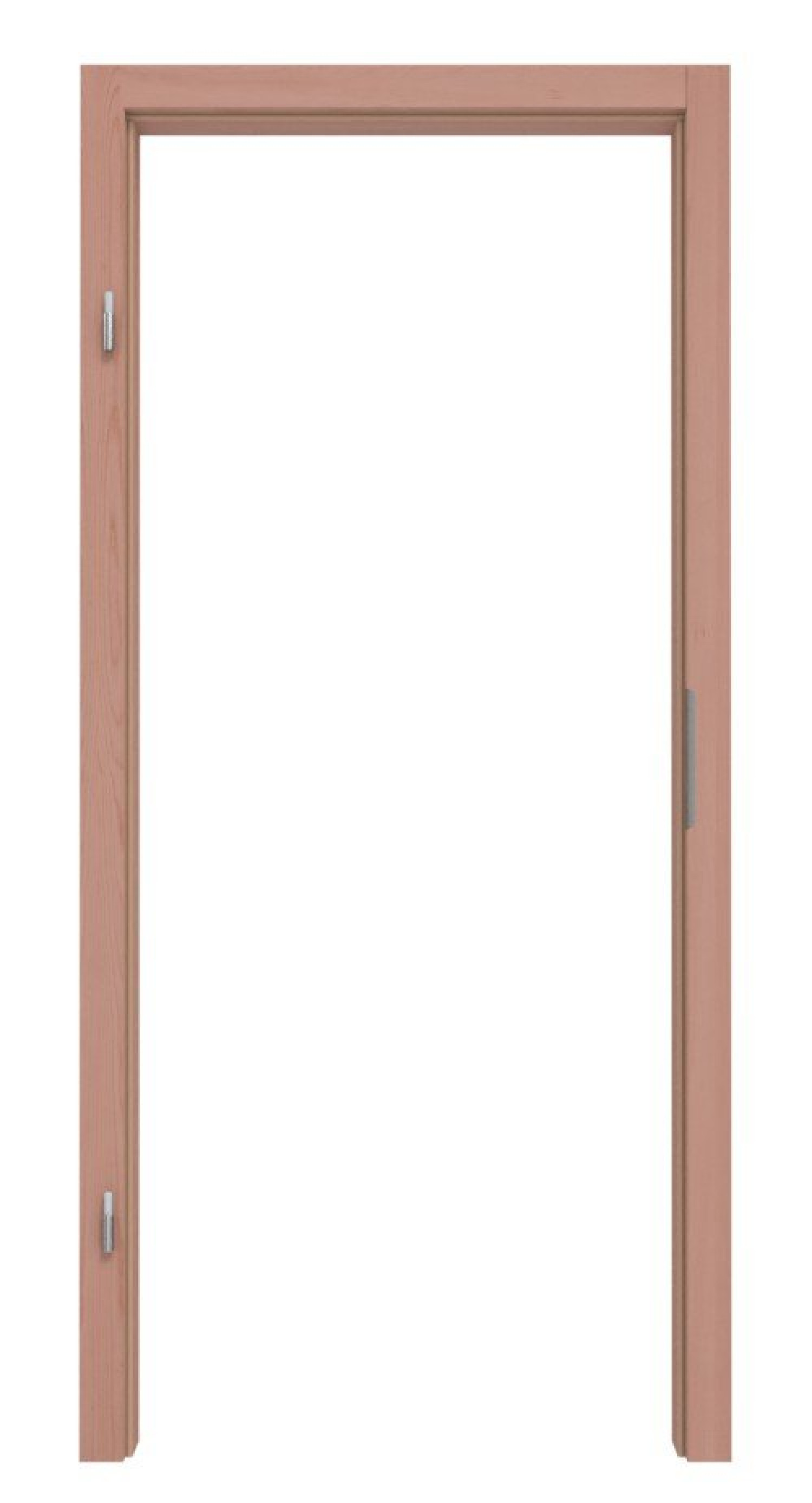 Front view of solid beech frame without miter profile C