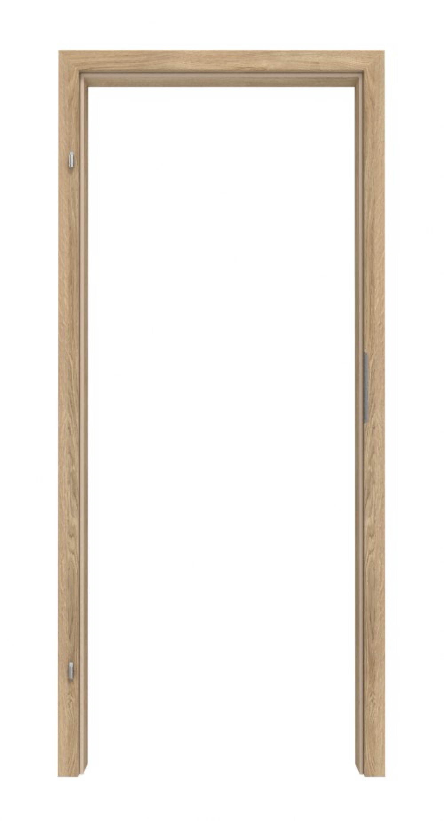 Widok frontowy ościeżnicy Dąb Karlstad folia dekoracyjna z zaokrągloną krawędzią