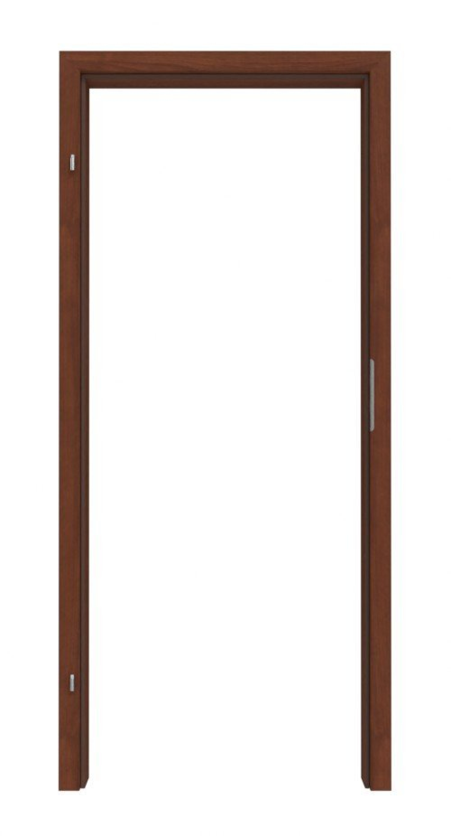 Rama orzechowa z folią dekoracyjną i zaokrąglonym brzegiem